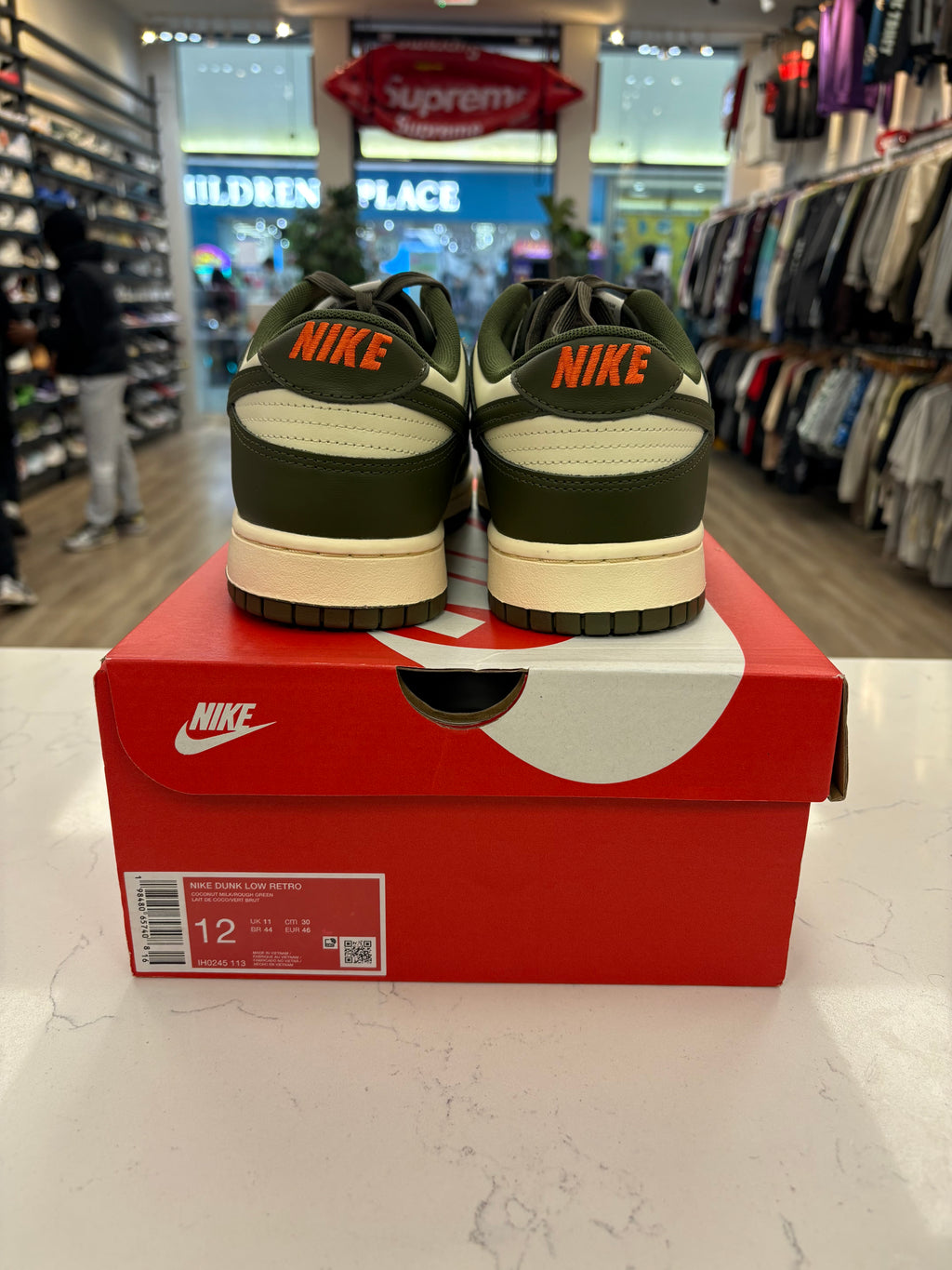 Nike Dunk Low “Rough Green” Preowned Size 12