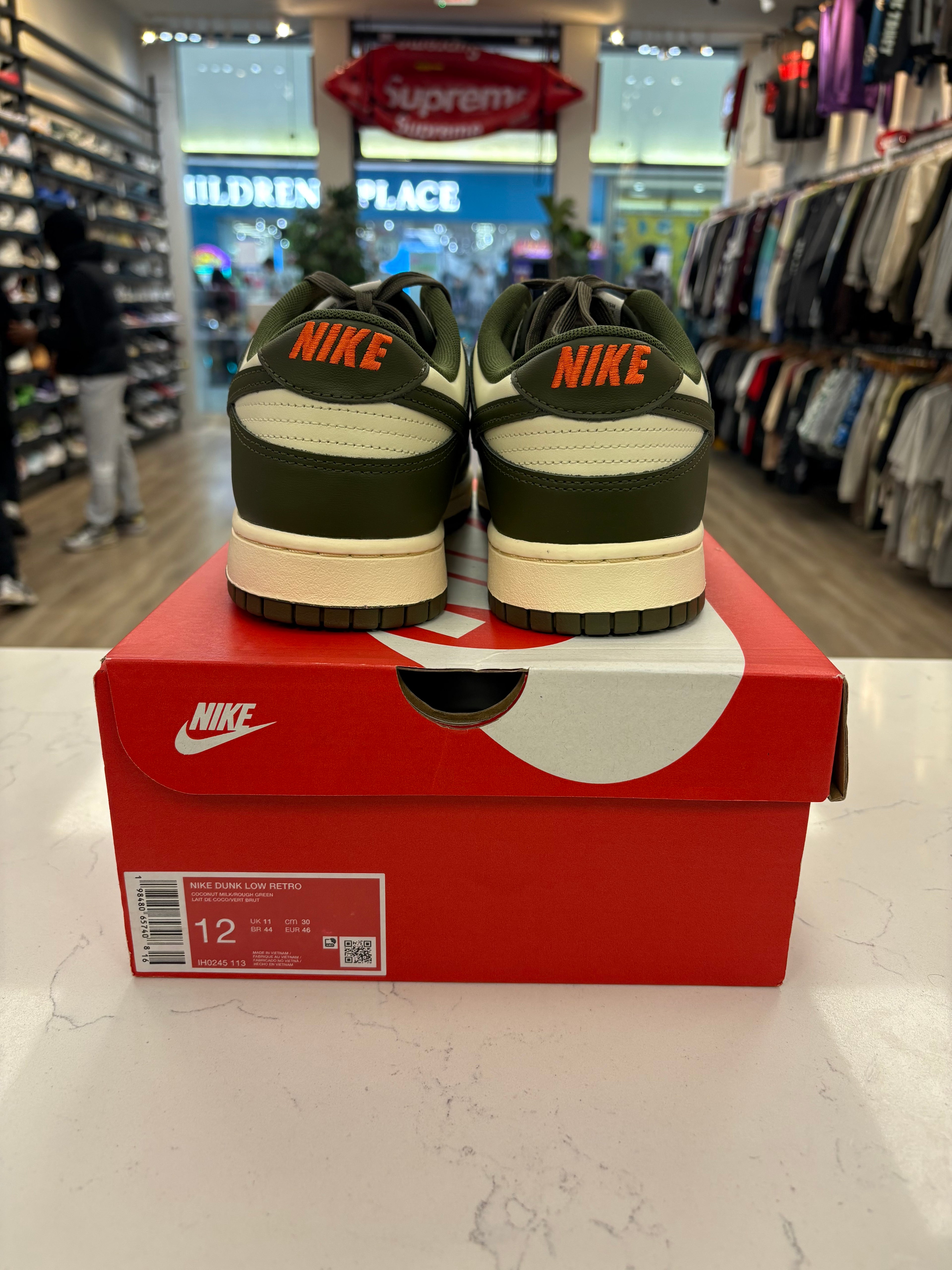 Nike Dunk Low “Rough Green” Preowned Size 12