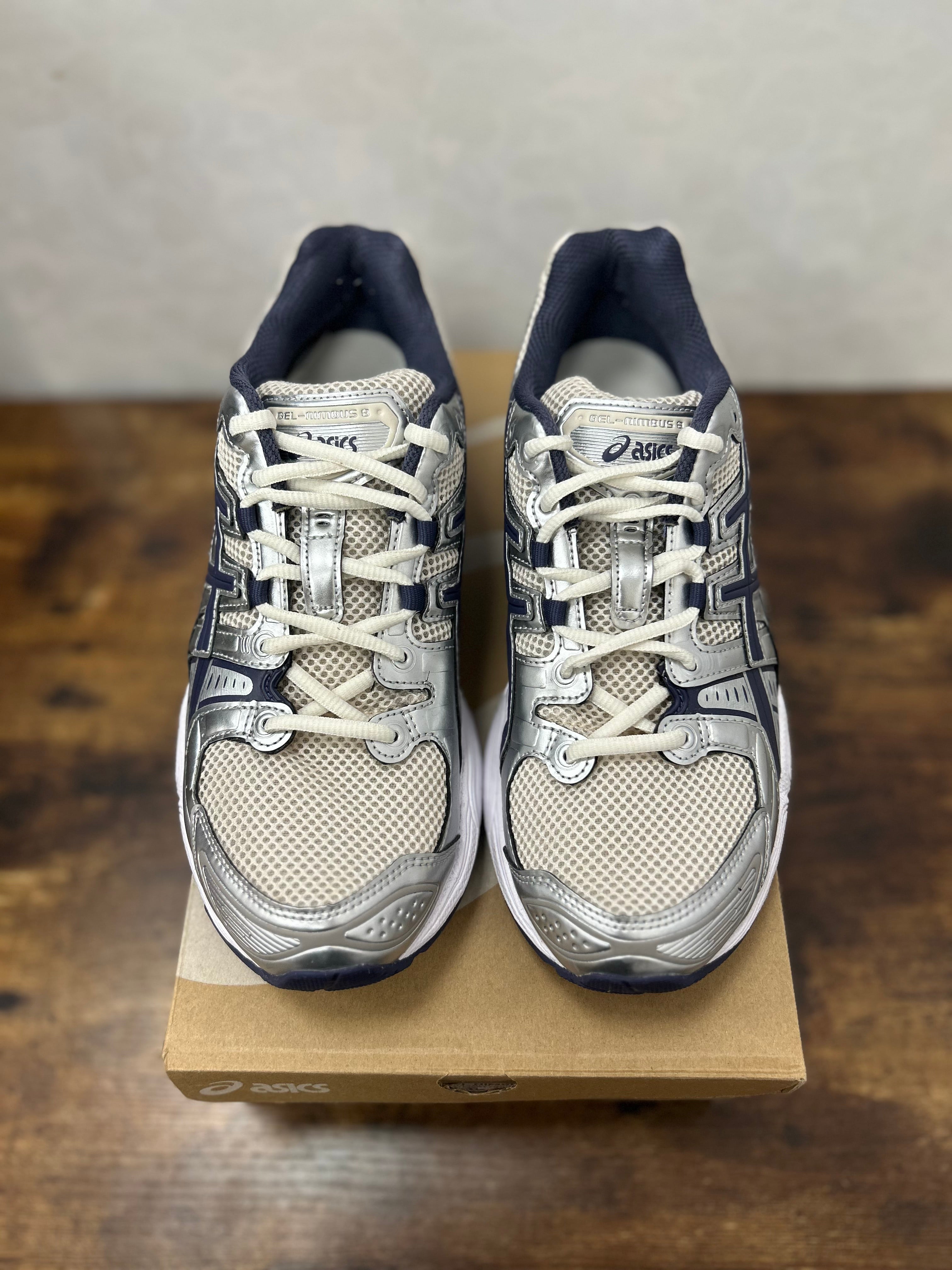 ASICS Gel-Nimbus 9 “Oatmeal Indigo Fog” Size 9.5M Preowned