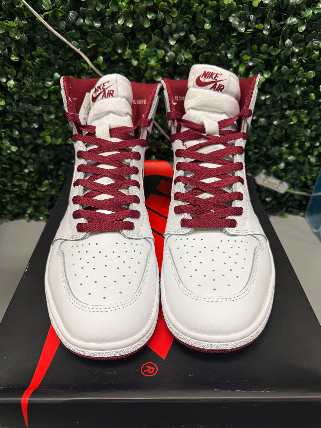 Jordan 1 High "Metallic Burgundy" Size 13 Tried On