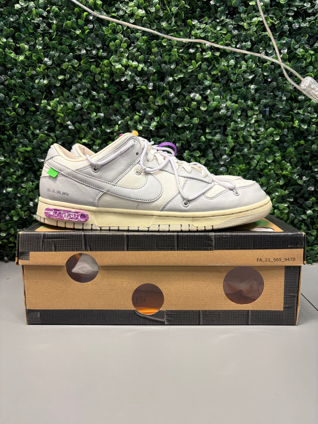Nike Dunk Low Off-White "Lot 3" Size 12 Preowned
