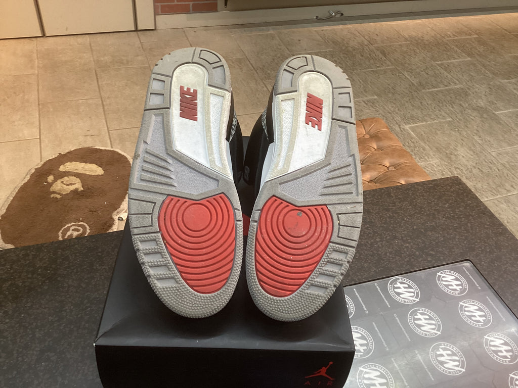 Jordan 3 “Black Cement” 2018 Size 9 Pre Owned