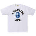 BAPE Flame College Tee "White/Blue"
