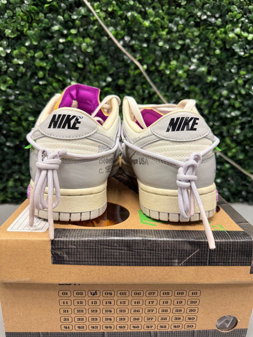 Nike Dunk Low X Off-White "Lot 3" Size 9.5 Preowned