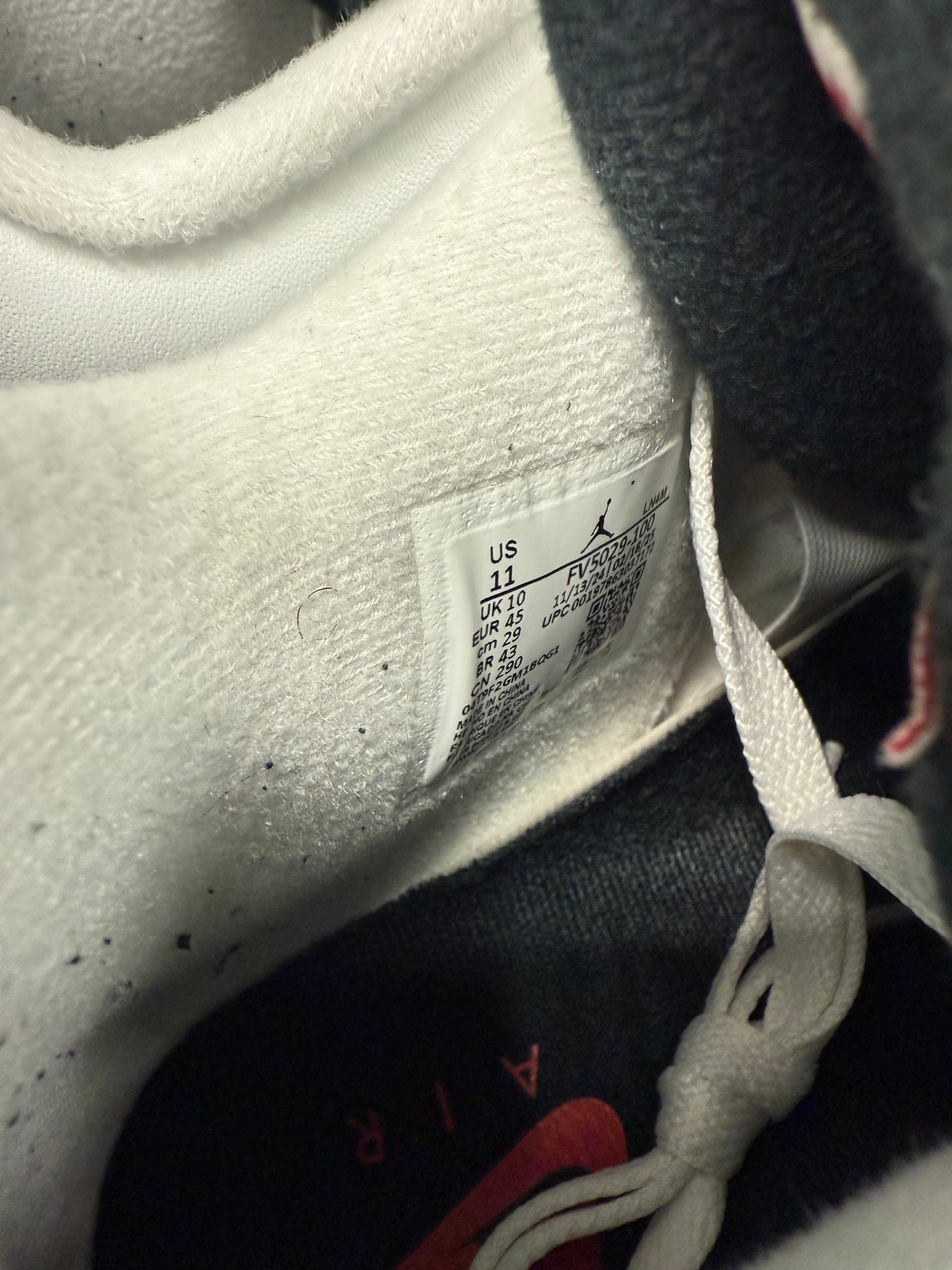 Jordan 4 "White Cement Reimagined" Size 11 Preowned