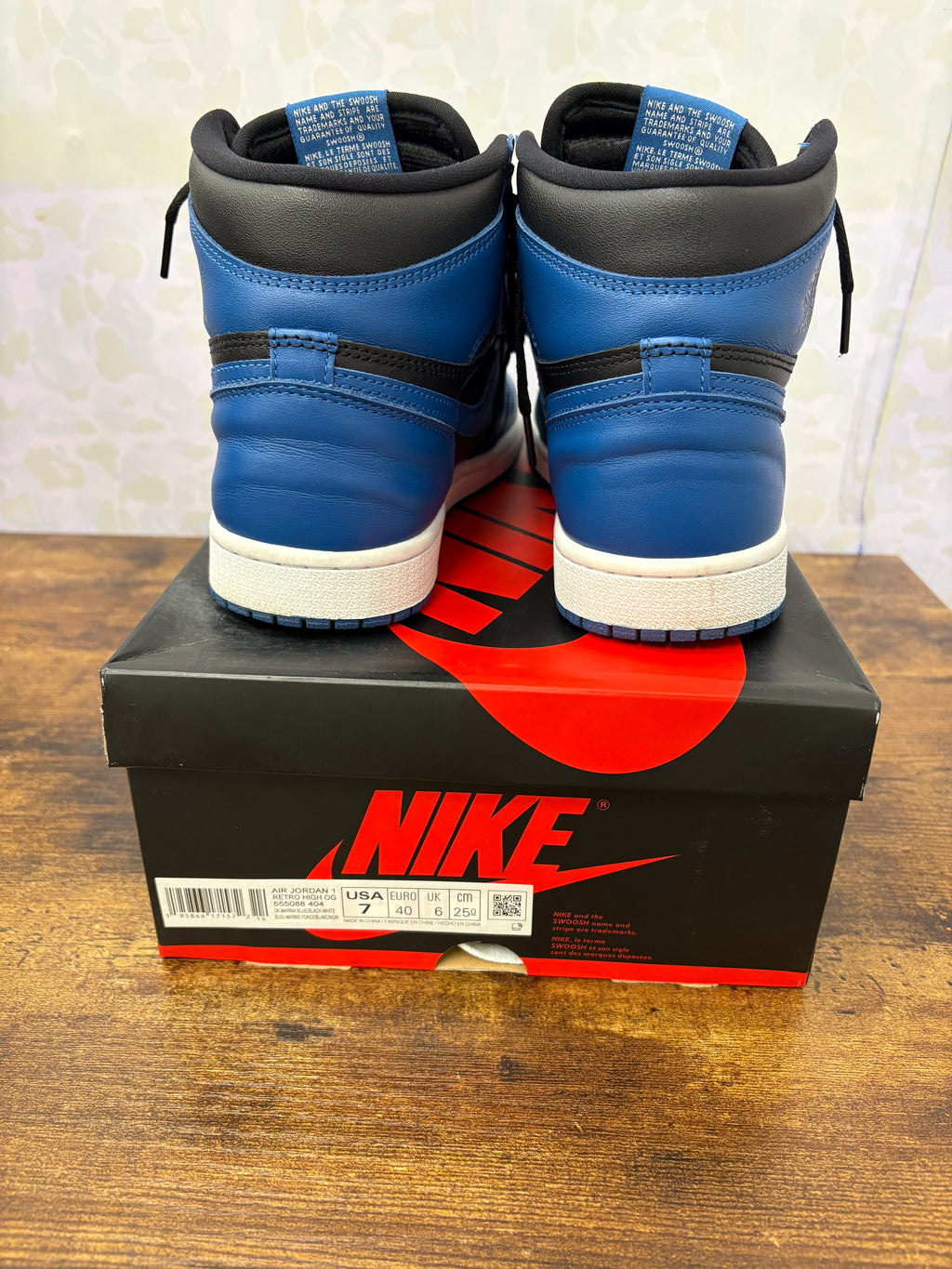 Jordan 1 “Dark Marina Blue” Size 7 Preowned