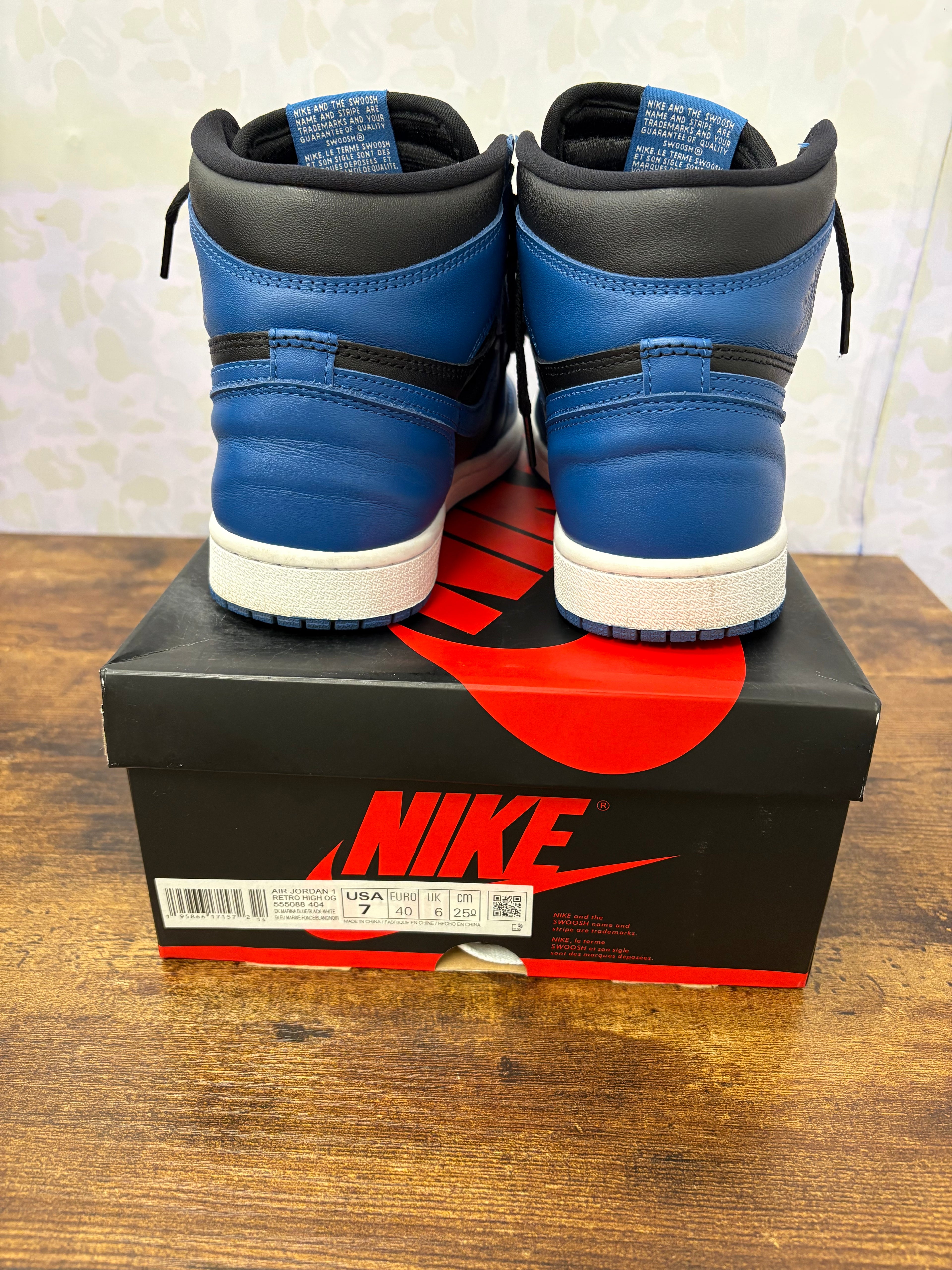 Jordan 1 “Dark Marina Blue” Size 7 Preowned