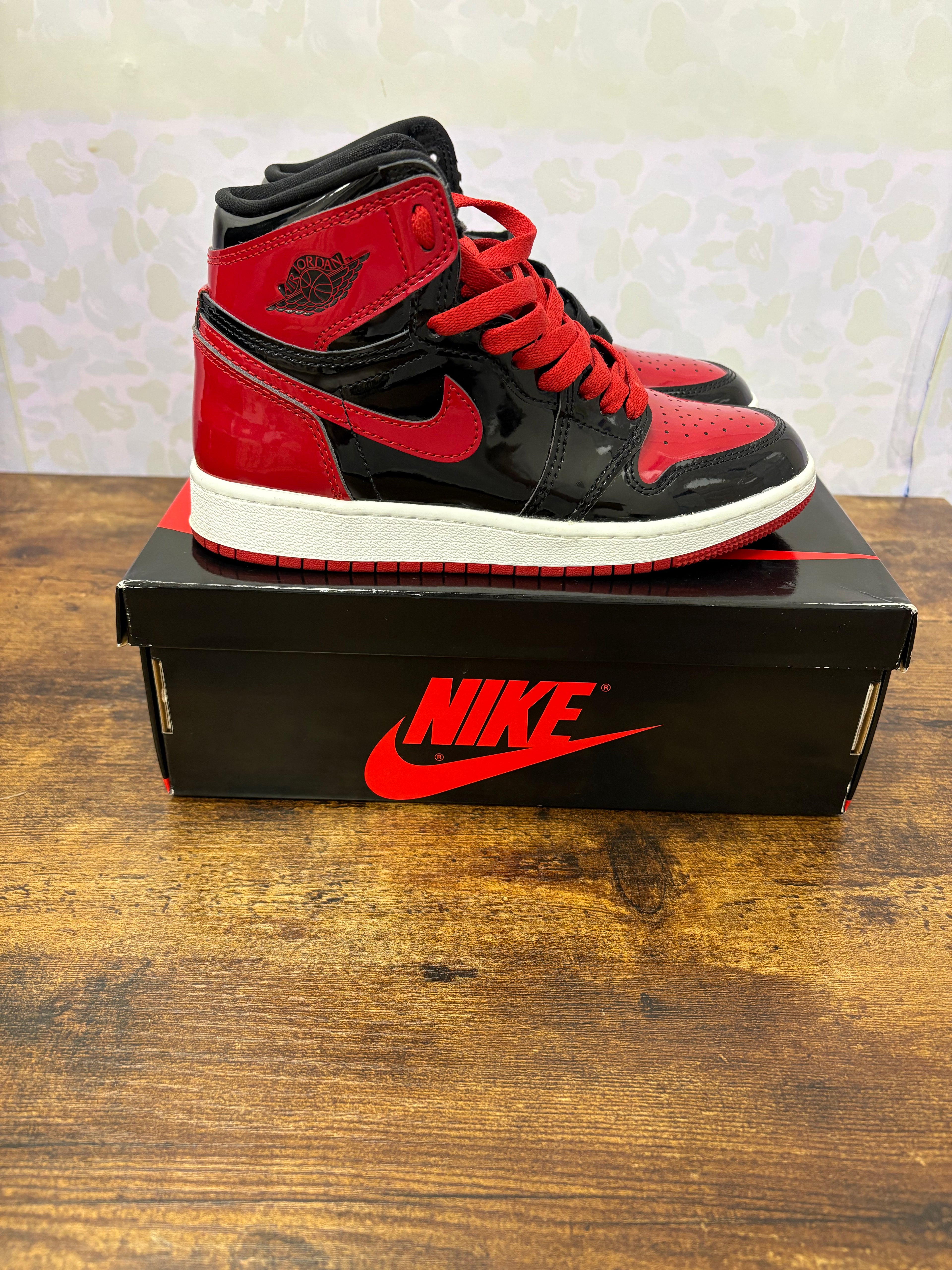 Jordan 1 “Patent Bred” Preowned Size 4Y