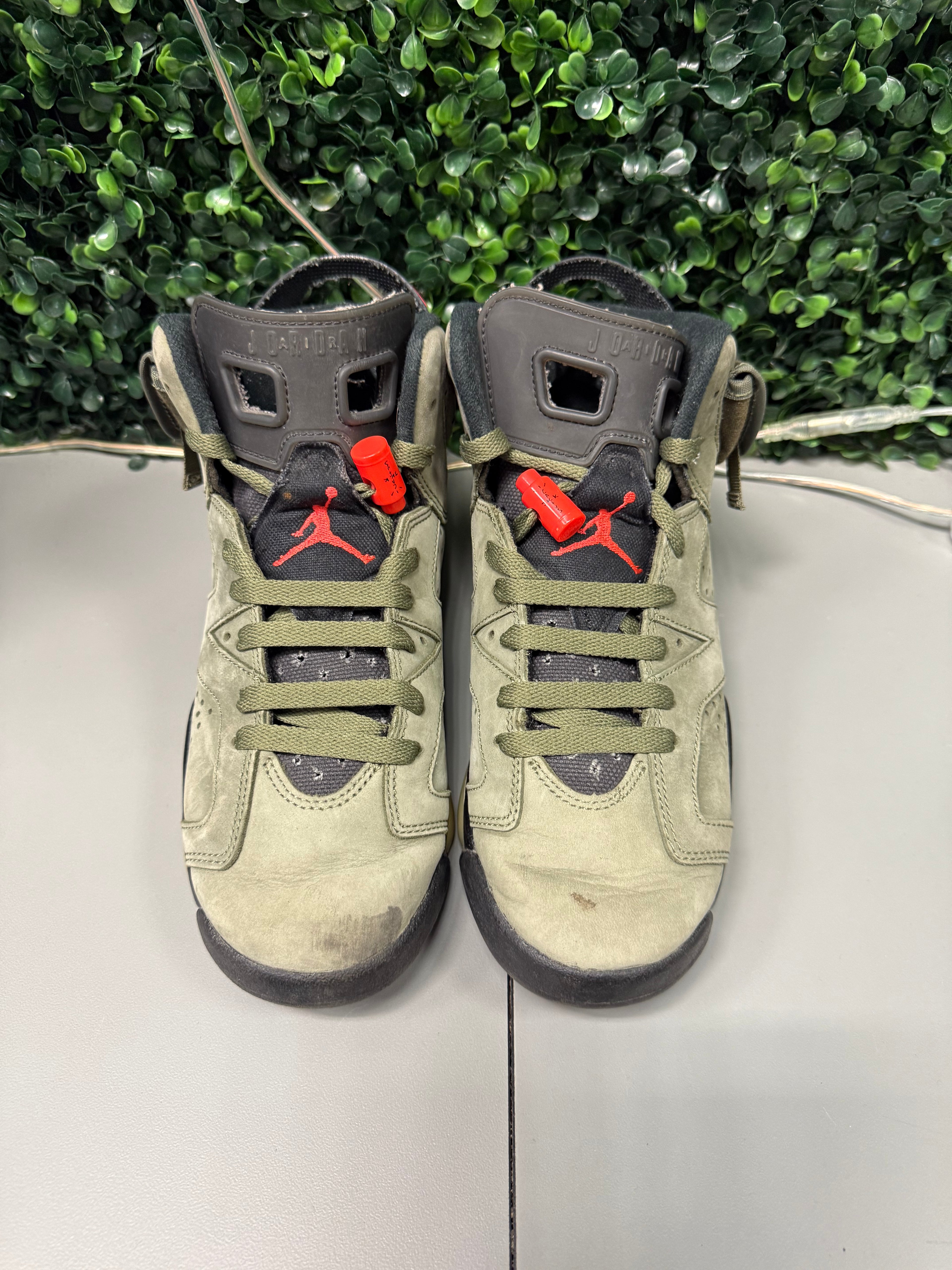 Jordan 6 X Travis Scott "Olive" Size 5.5Y Preowned