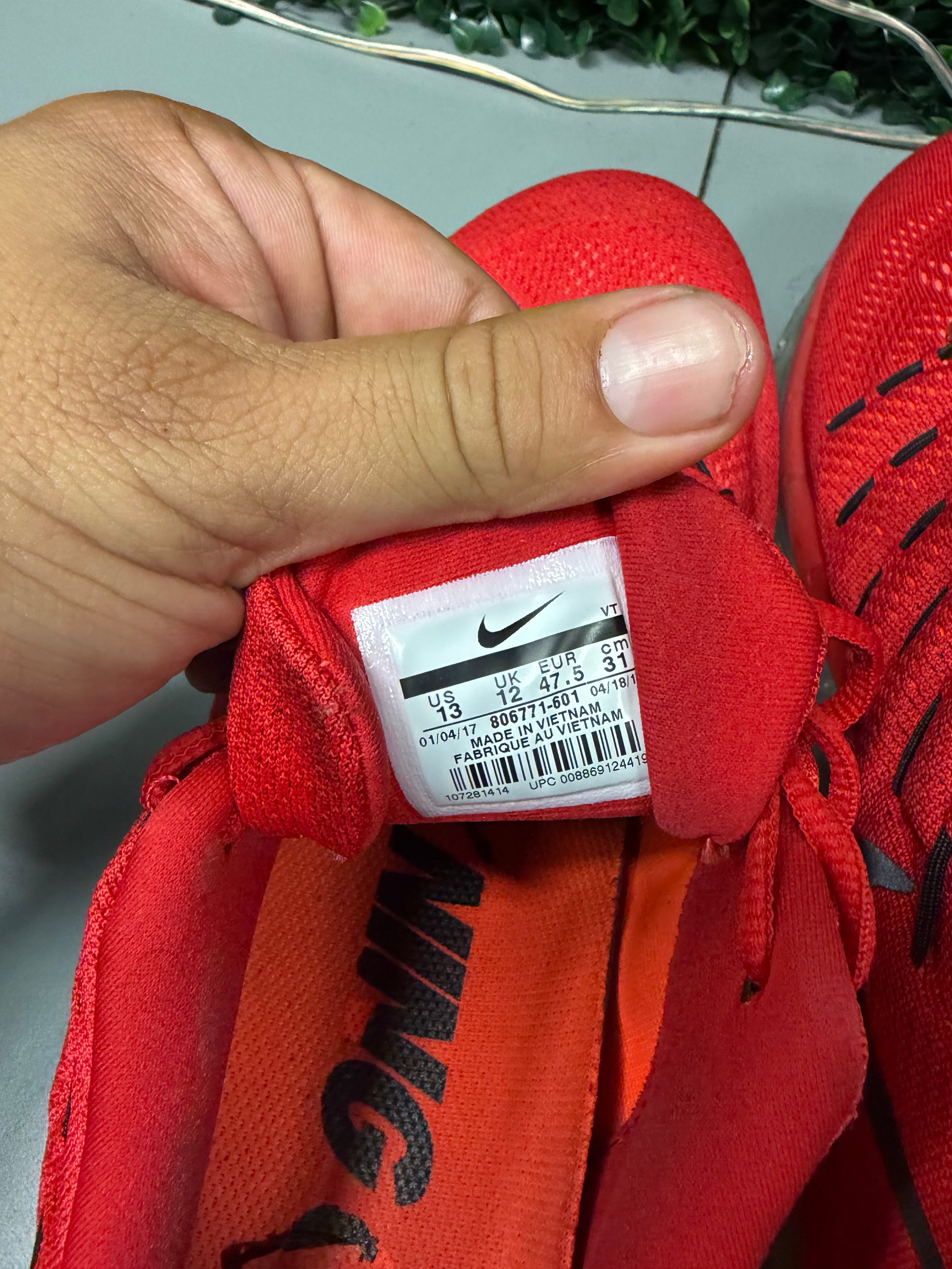 Nike Air Max 2016 "Red" Size 13 Preowned