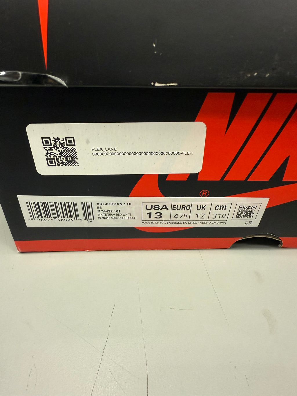 Jordan 1 High "Metallic Burgundy" Size 13 Tried On