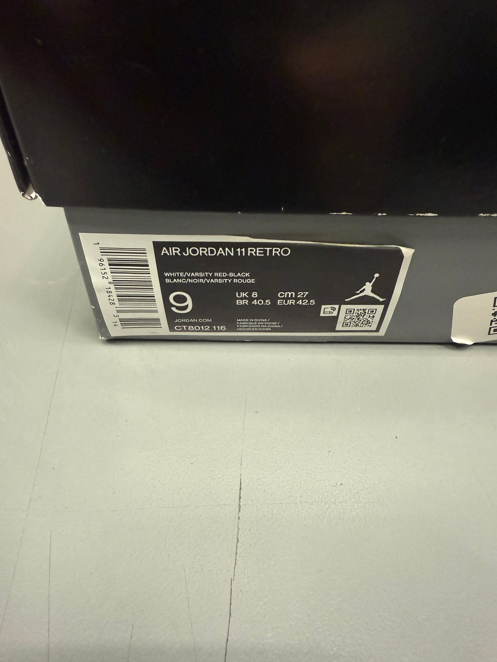 Jordan 11 High "Cherry" Size 9 Preowned