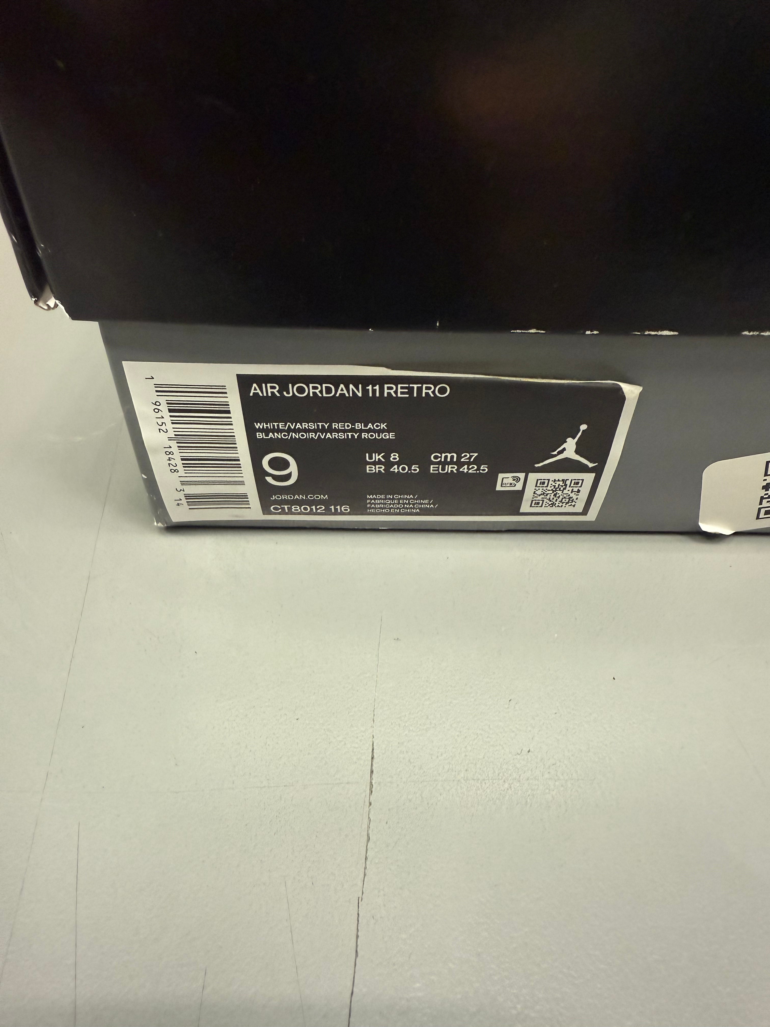 Jordan 11 High "Cherry" Size 9 Preowned