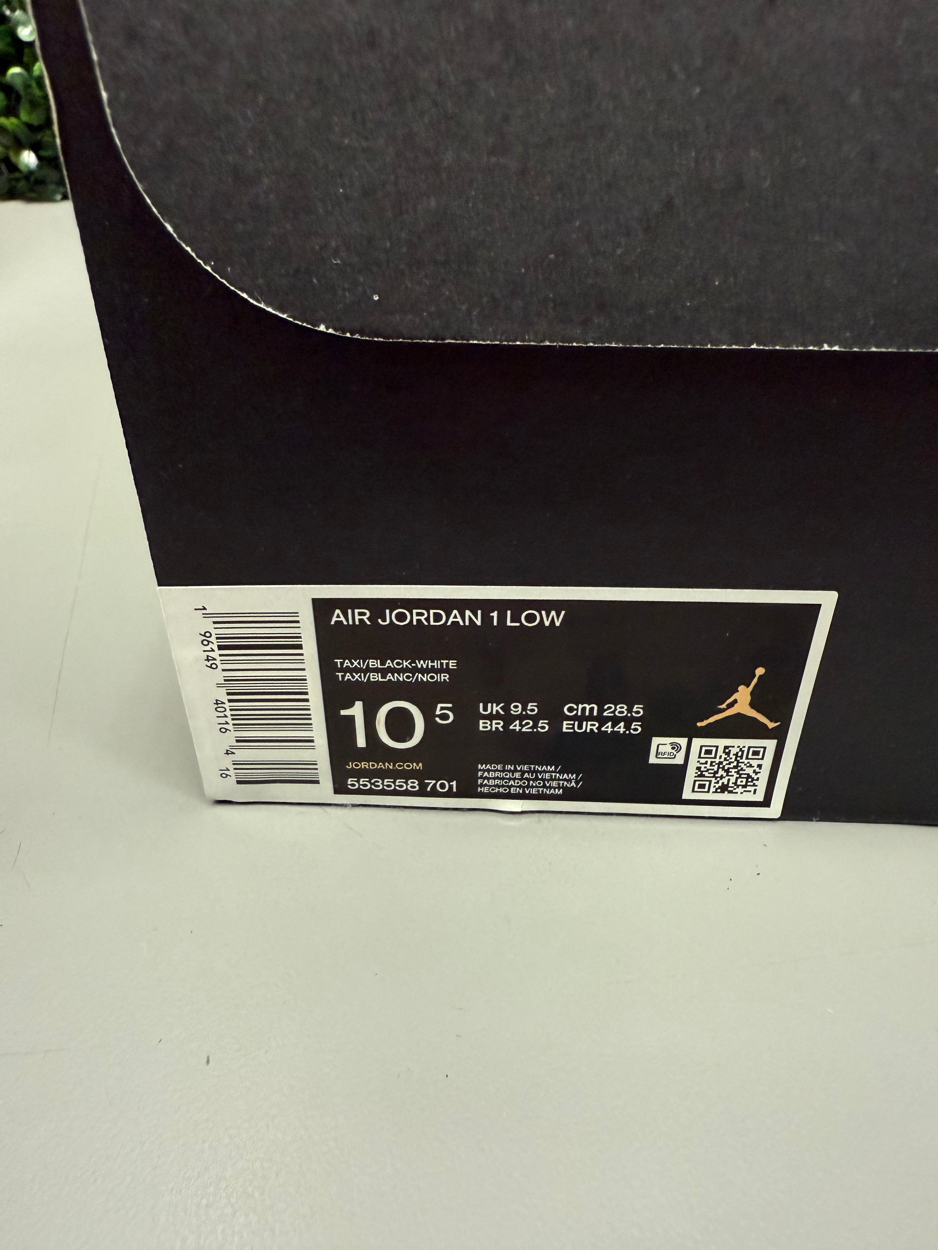 Jordan 1 Low "Taxi" Size 10.5 Preowned