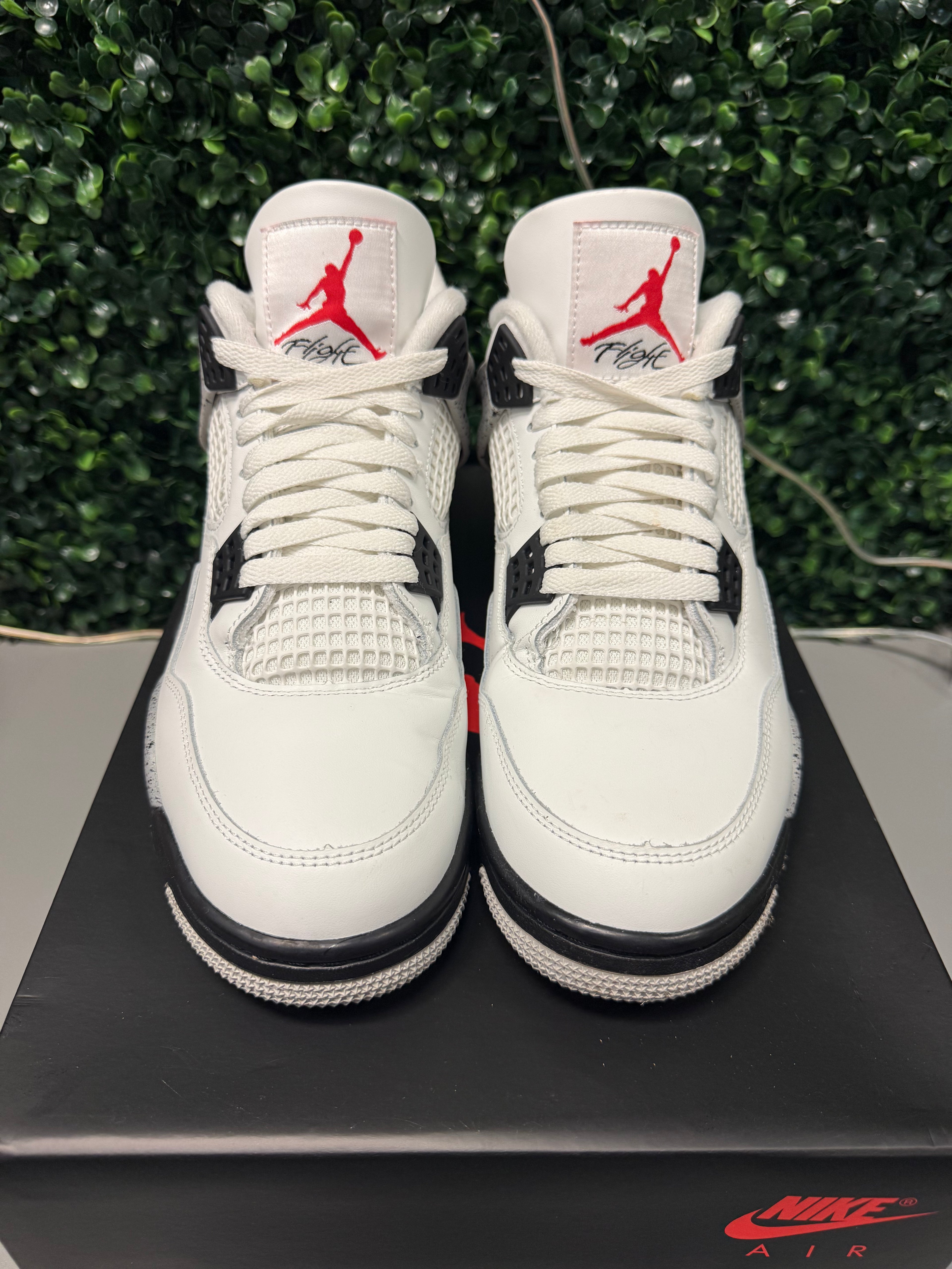 Jordan 4 "White Cement 2024" Size 9.5 Preowned