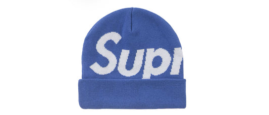 Supreme Big Logo Beanie (FW22/FW24) Blue