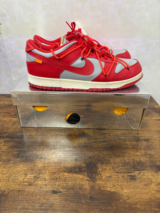 Nike Off White Dunk “University Red” Preowned Size 13