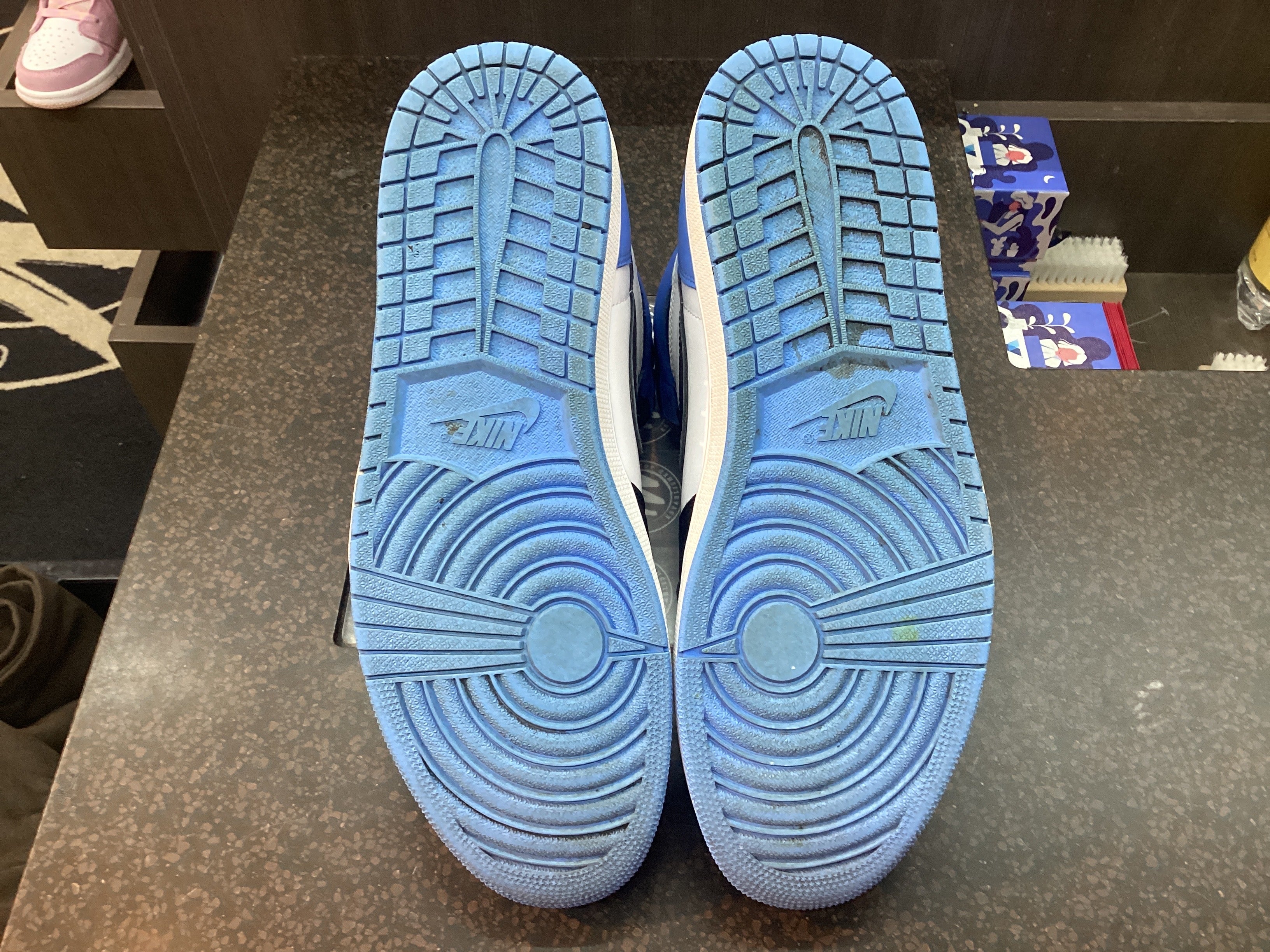 Jordan 1 High “UNC Toe” Preowned Size 14 No Box