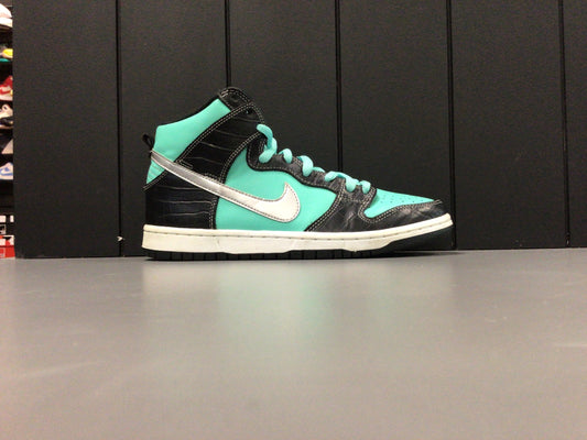 TIFFANY DUNK HIGH ''DIAMOND SUPPLY'' SIZE 8 PRE-OWNED