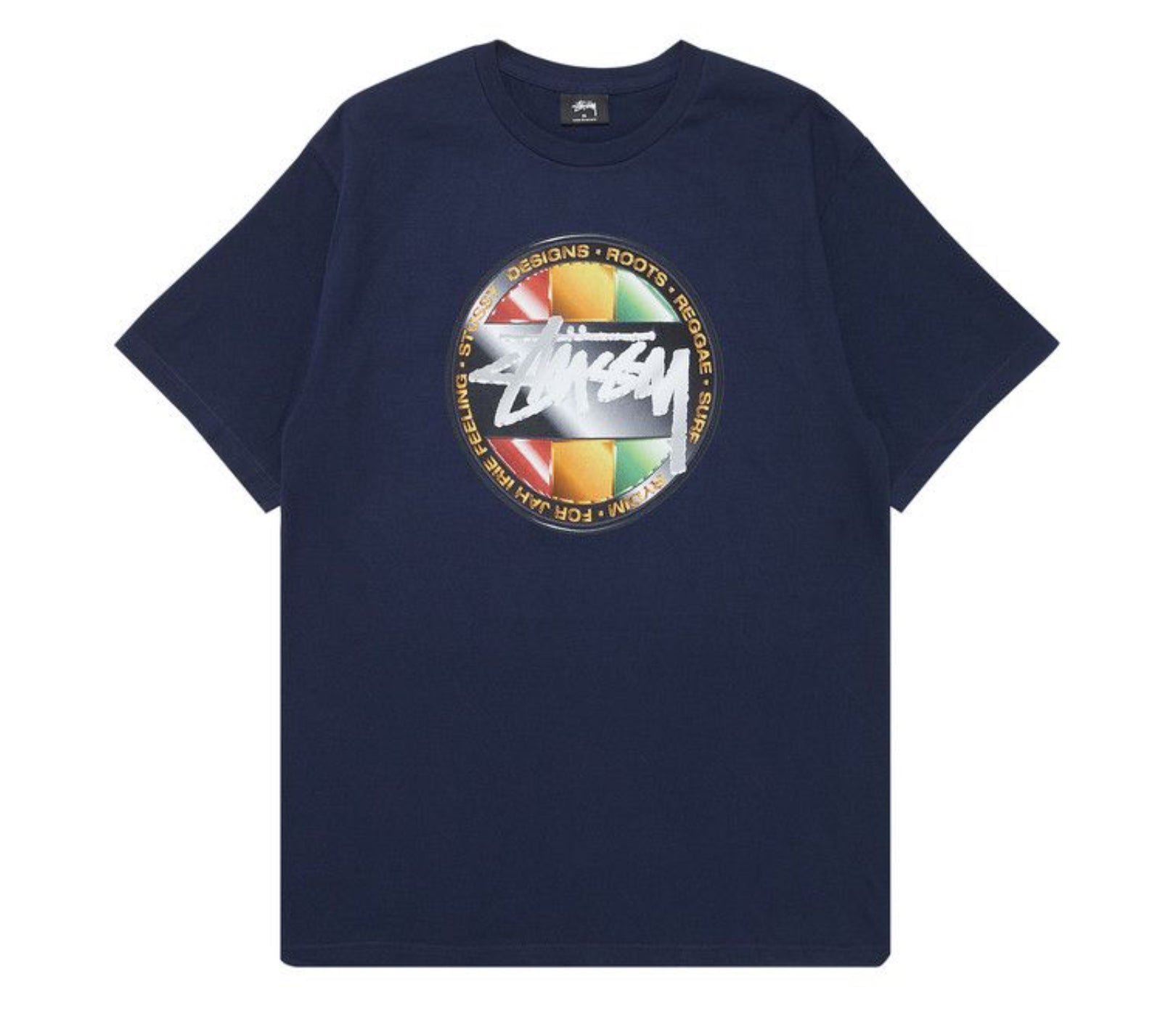Stussy “Chrome Dot” Tee (Navy)