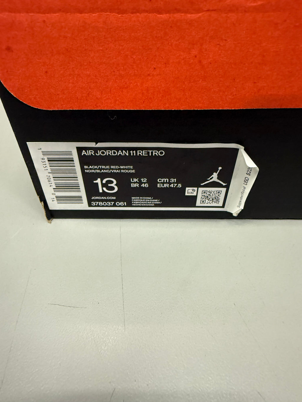 Jordan 11 High "Bred 2019" Size 13 Tried On
