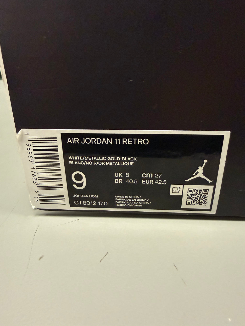 Jordan 11 Retro DMP "Gratitude" Size 9 Preowned