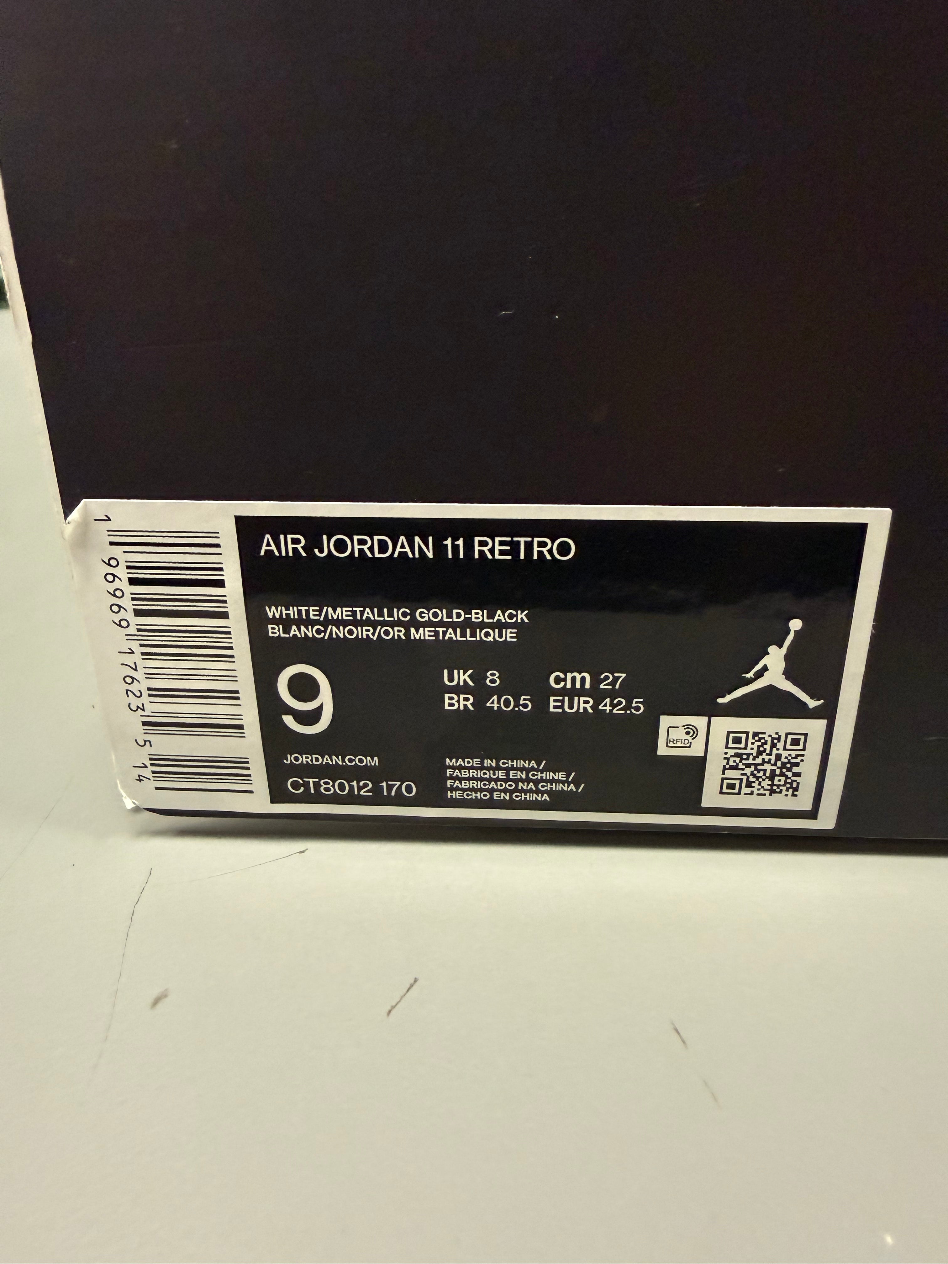 Jordan 11 Retro DMP "Gratitude" Size 9 Preowned