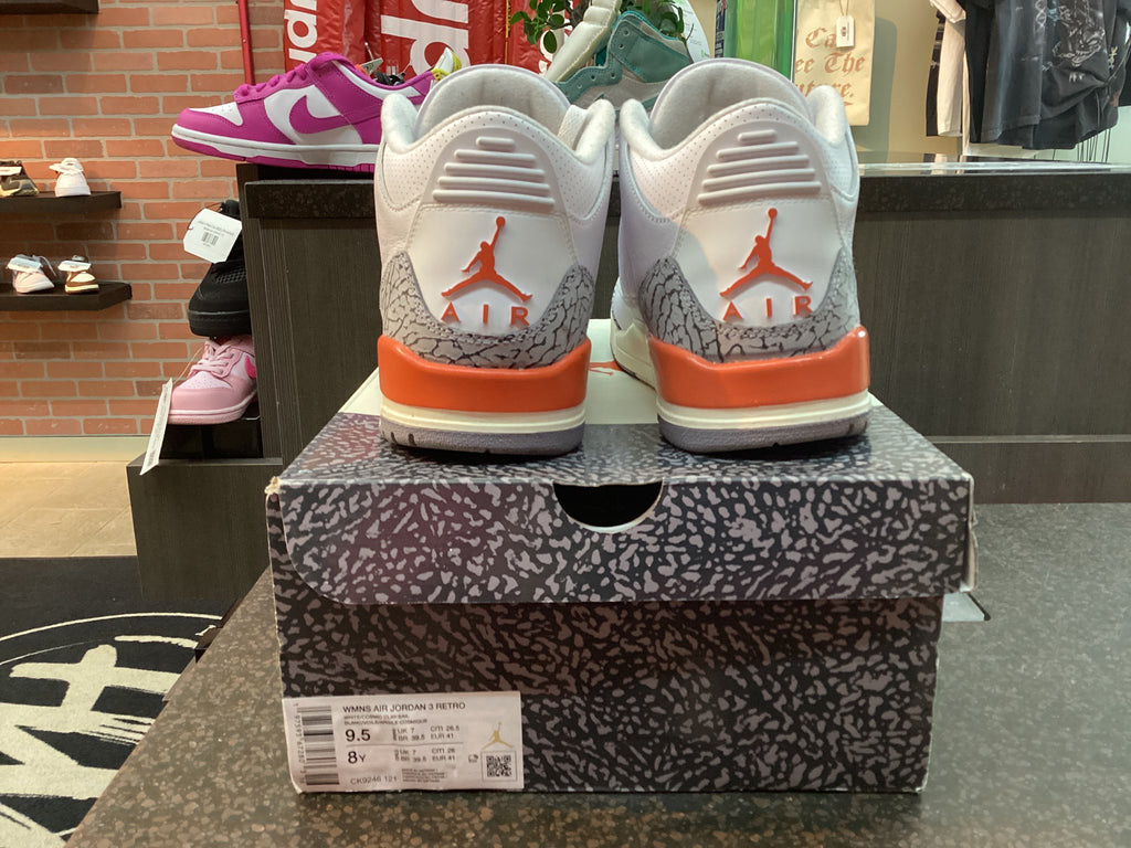 Jordan 3 “Georgia Peach” Preowned Size 9.5W/8M