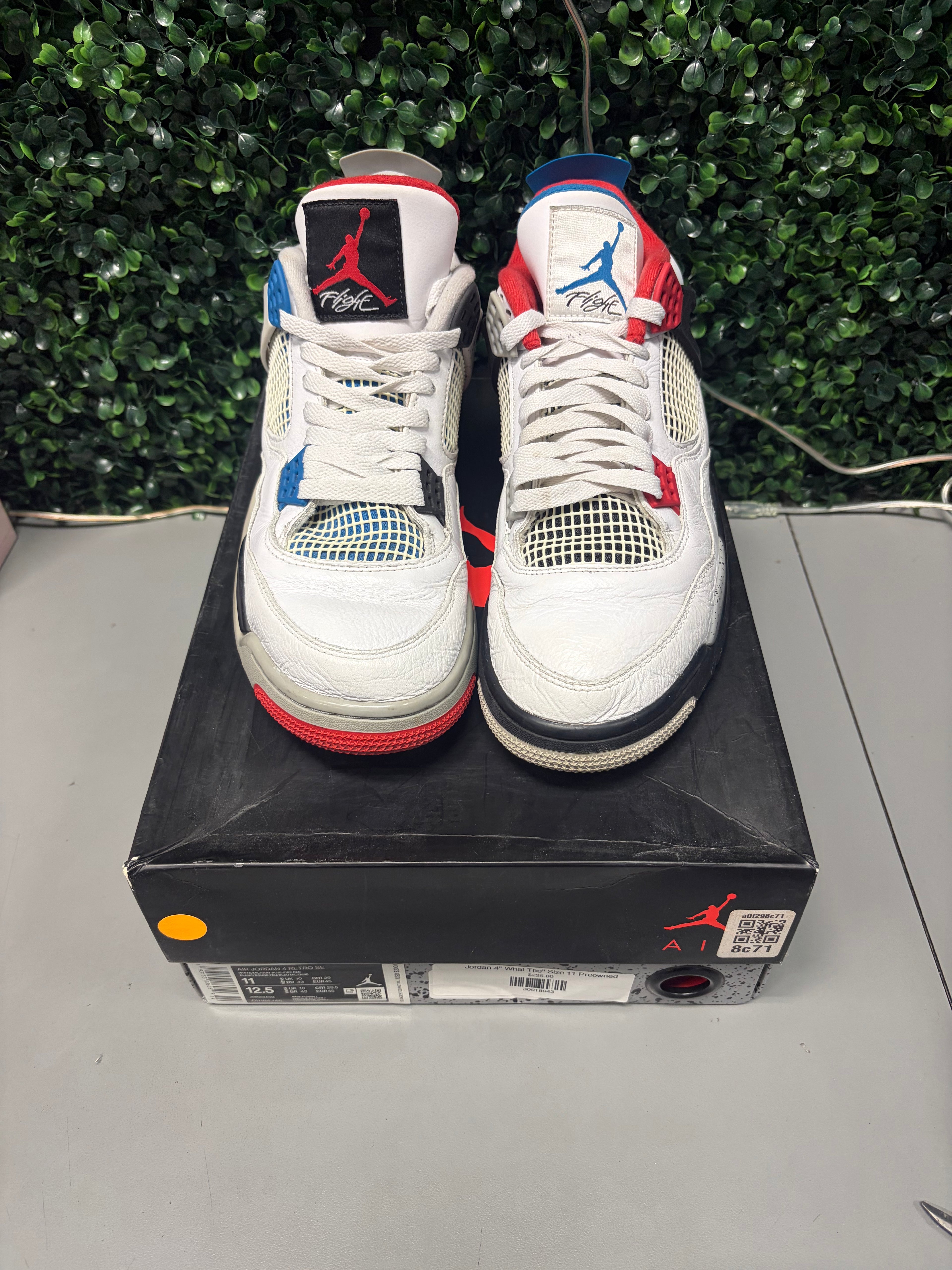 Jordan 4 Retro "What The" Size 11 Preowned