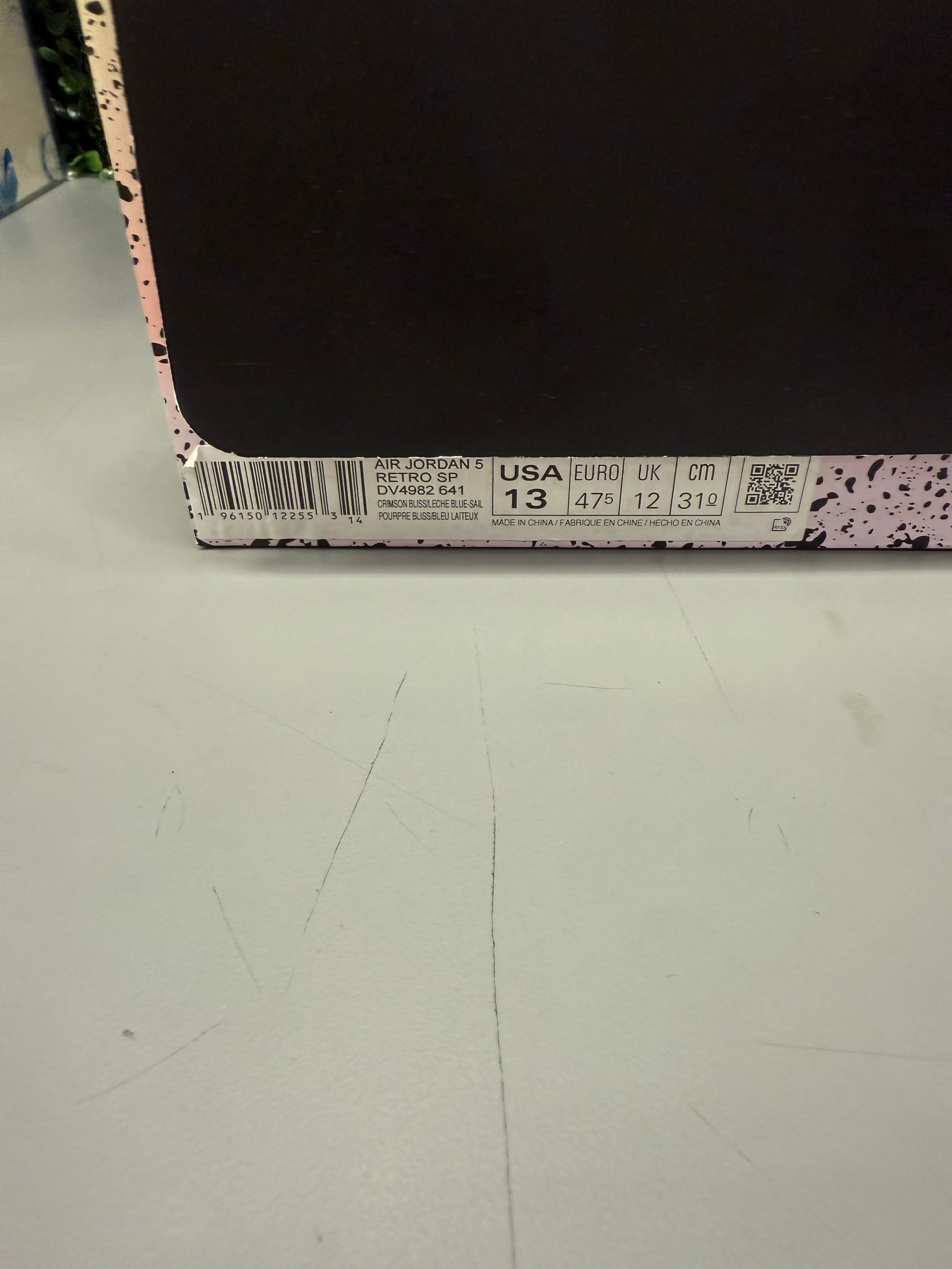 Jordan 5 X DJ Khaled "Crimson Bliss" Size 13 Tried On