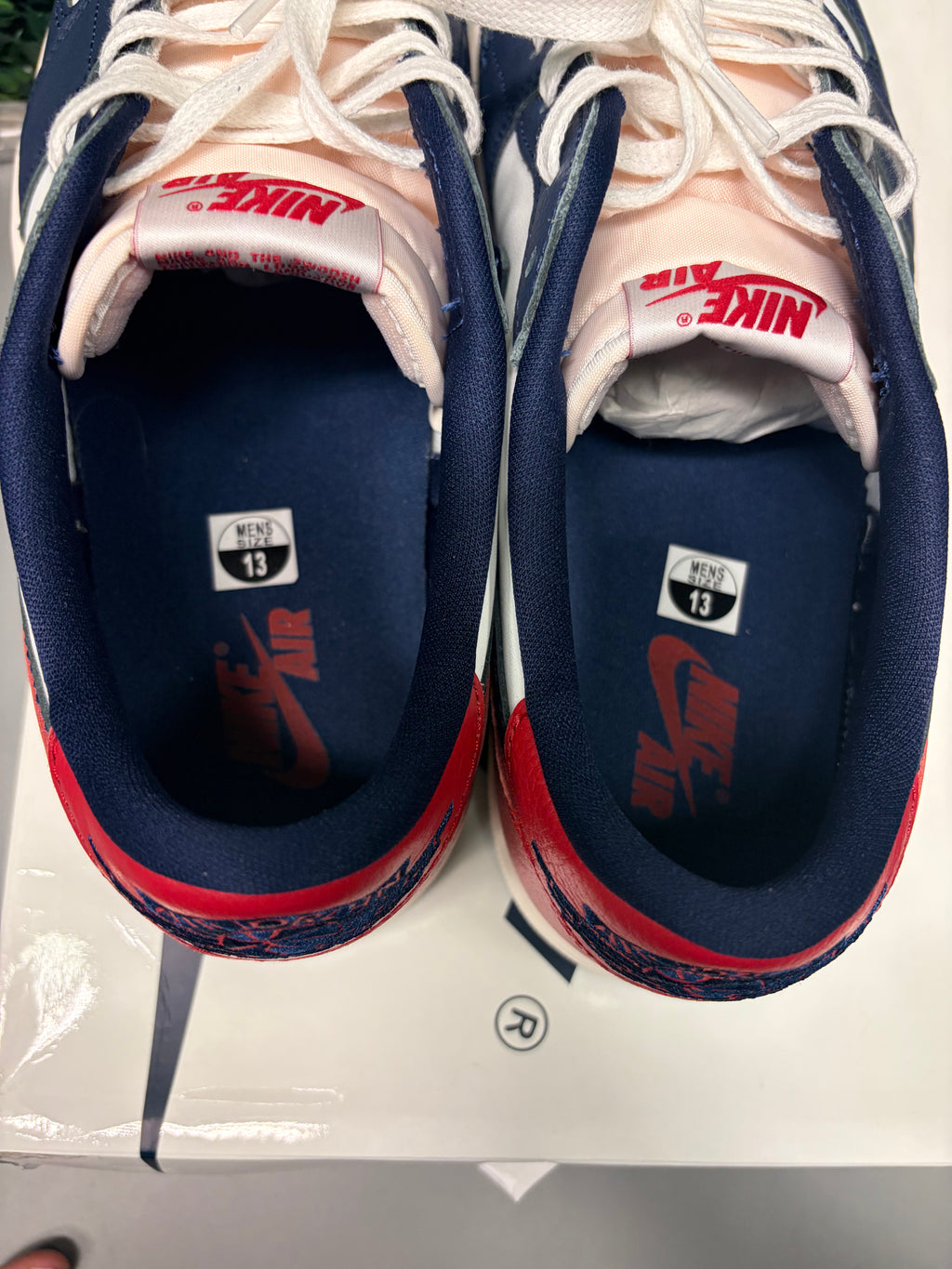 Jordan 1 Retro Low OG "Howard University" Size 13 Preowned