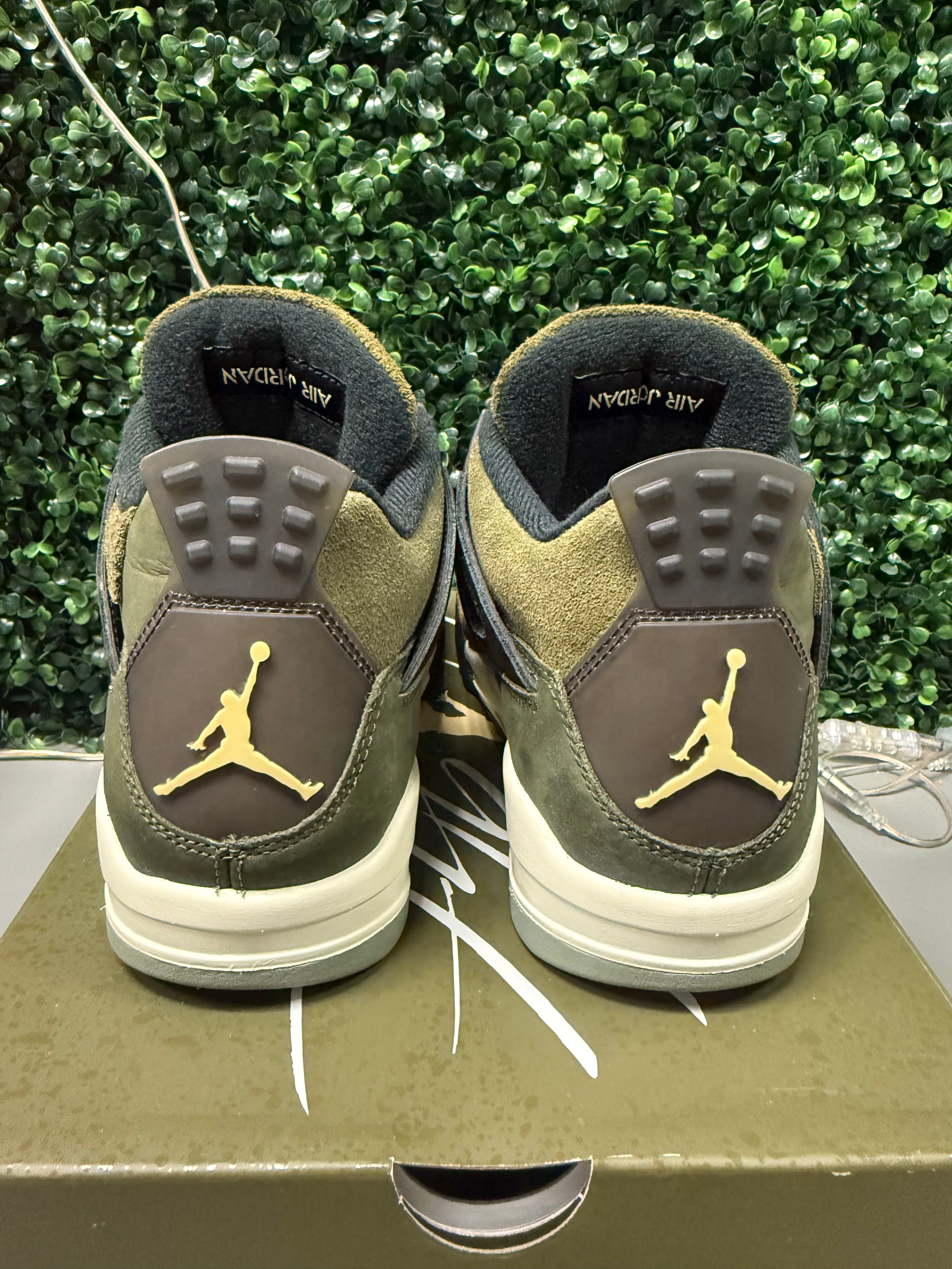Jordan 4 "Craft Olive" Size 8 Preowned