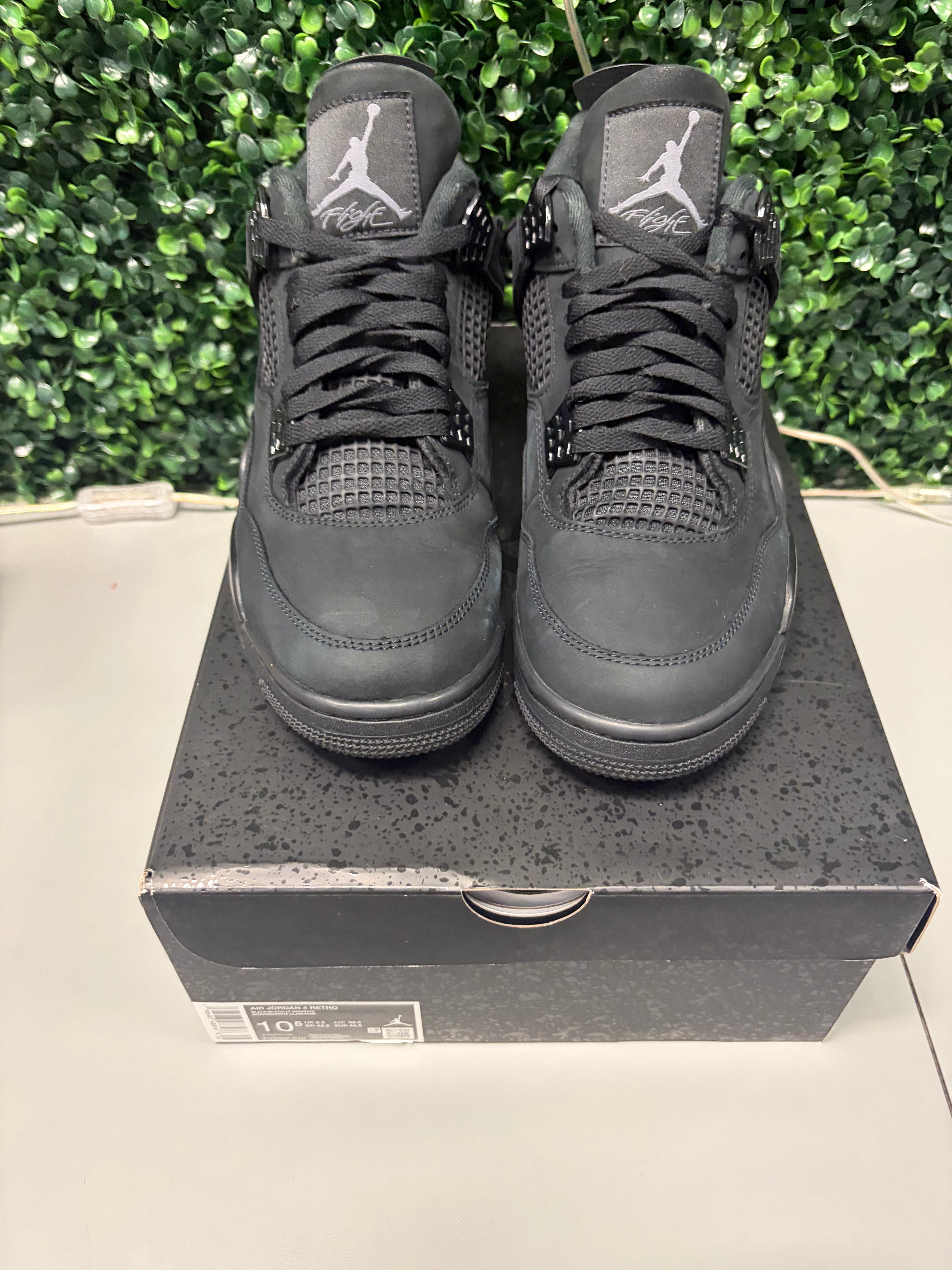 Jordan 4 "Black Cat" Size 10.5 Preowned