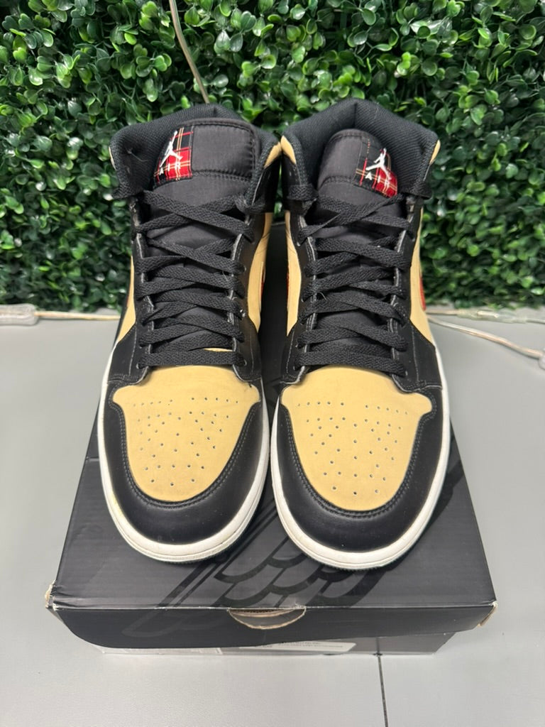 Air Jordan 1 Mid "Tartan Swoosh" Size 11M Preowned