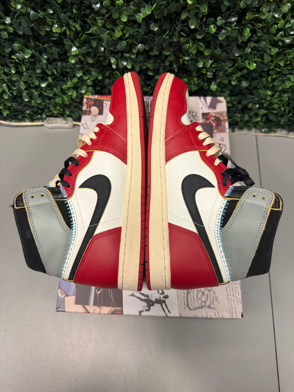 Jordan 1 High X Union "Chicago Shadow" Size 8.5 Preowned