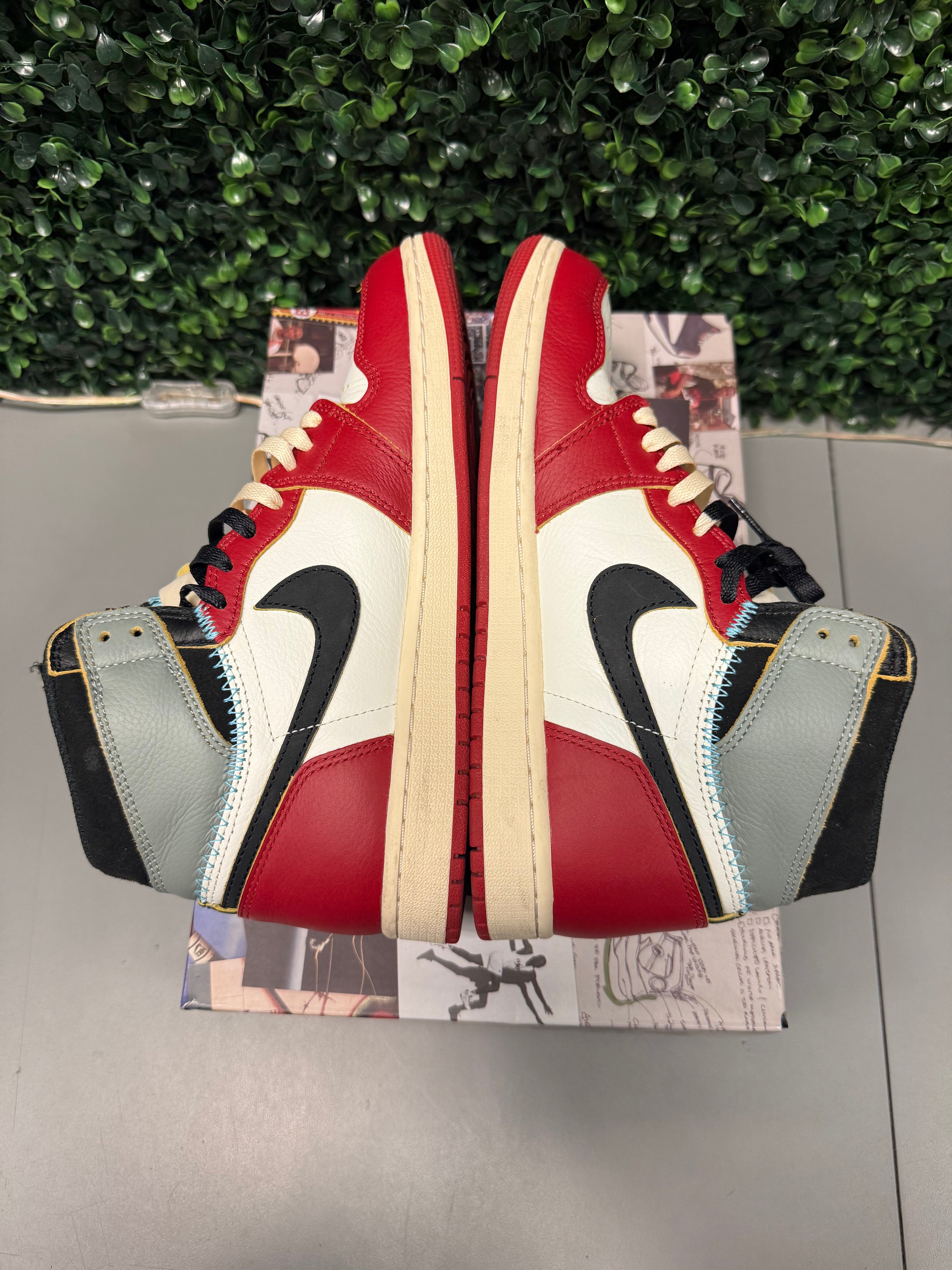 Jordan 1 High X Union "Chicago Shadow" Size 8.5 Preowned