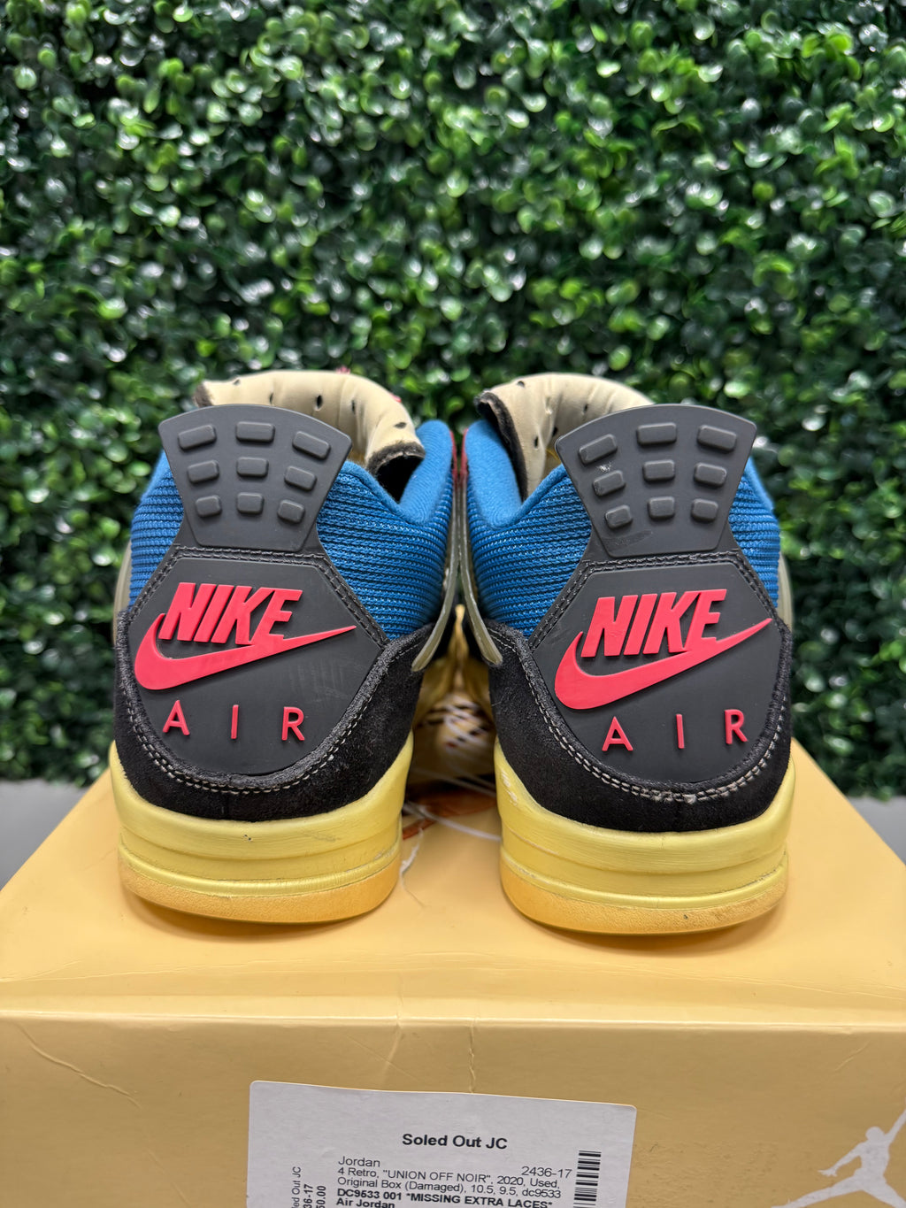 Jordan 4 X Union "Off-Noir" Size 10.5 Preowned