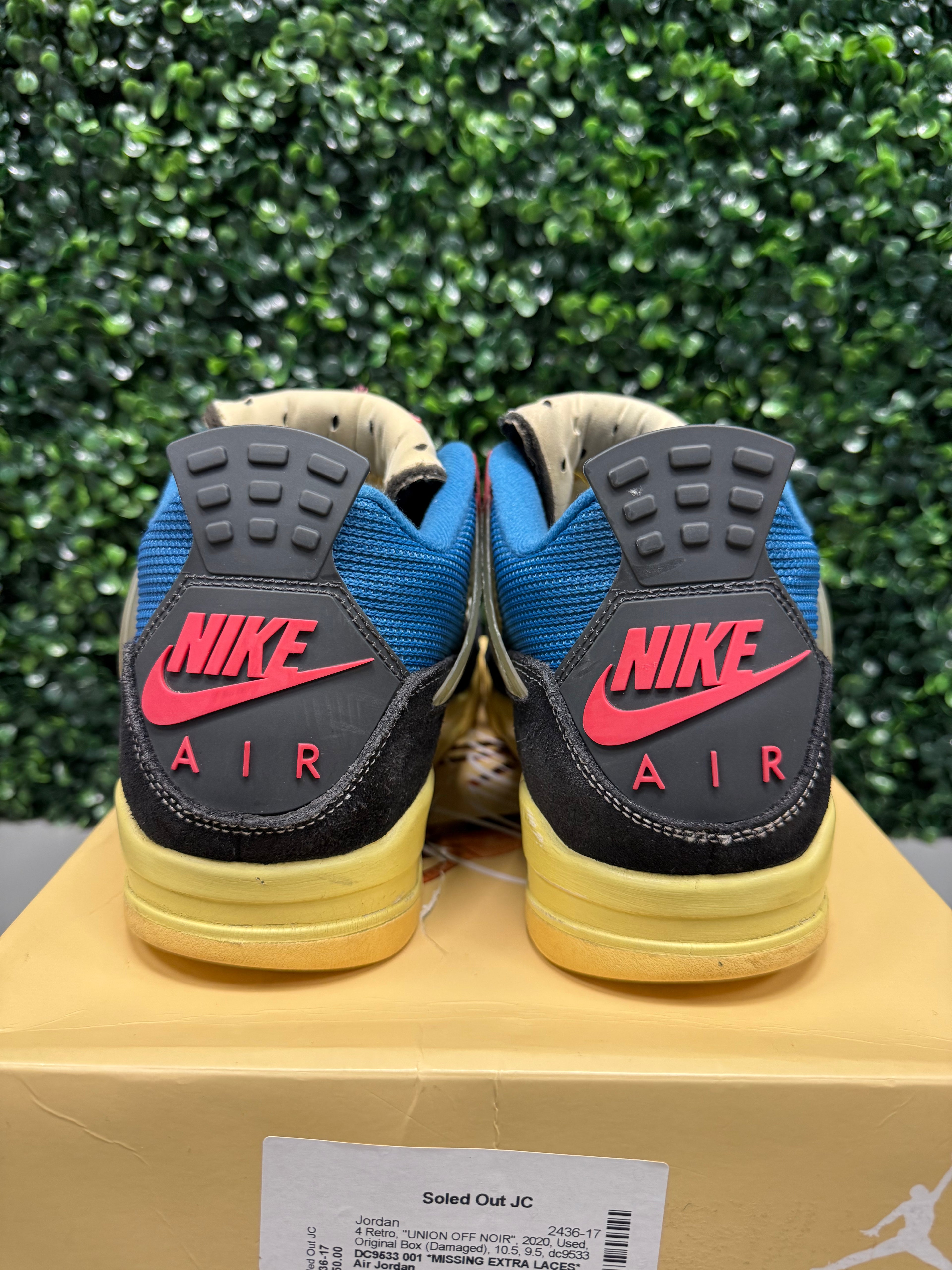 Jordan 4 X Union "Off-Noir" Size 10.5 Preowned