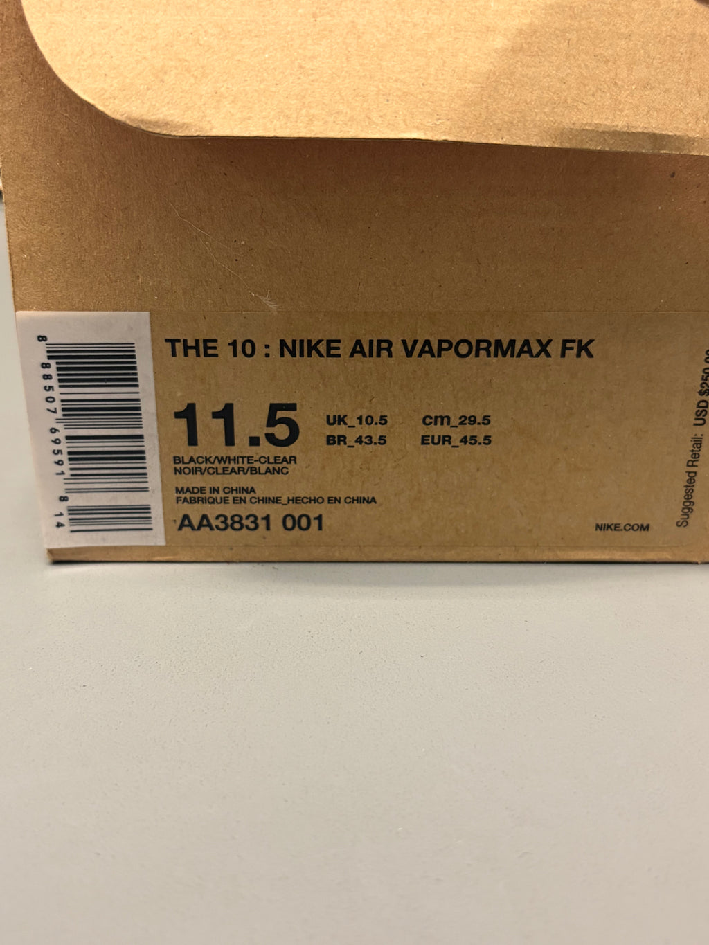 Nike Air VaporMax "Off-White" Size 11.5 Preowned #2