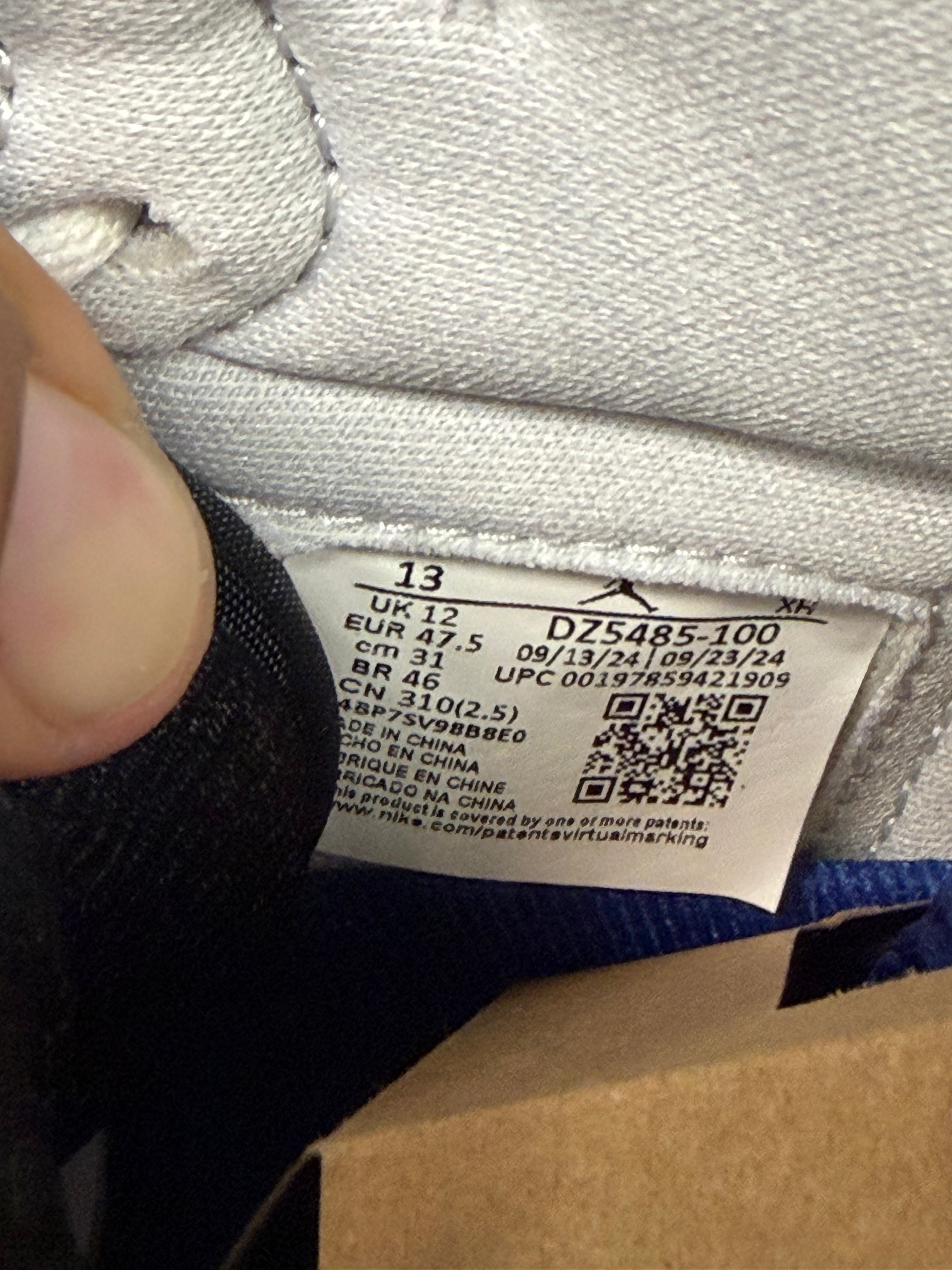 Jordan 1 Retro High OG "Rare Air" Size 13 Preowned