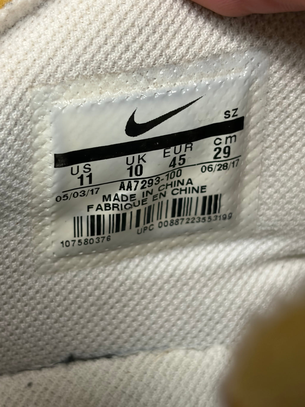 Nike Air Max 90 "Off-White" Size 11 Preowned