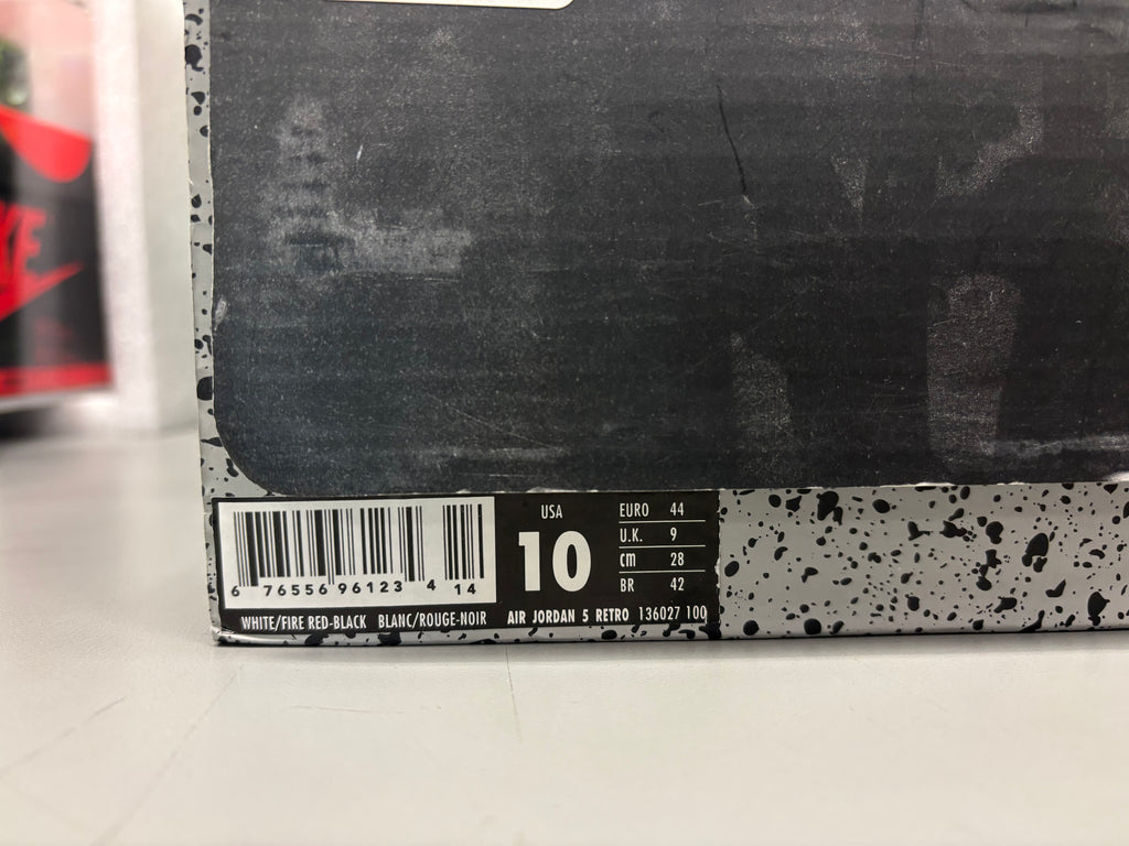 Jordan 5 "Fire Red 2013" Size 10 Preowned