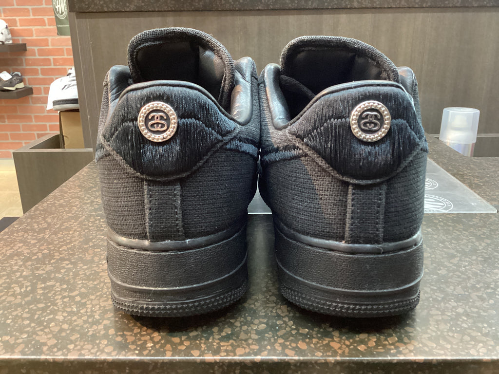 Air Force 1 Low x Stussy " Black" Preowned Size 9