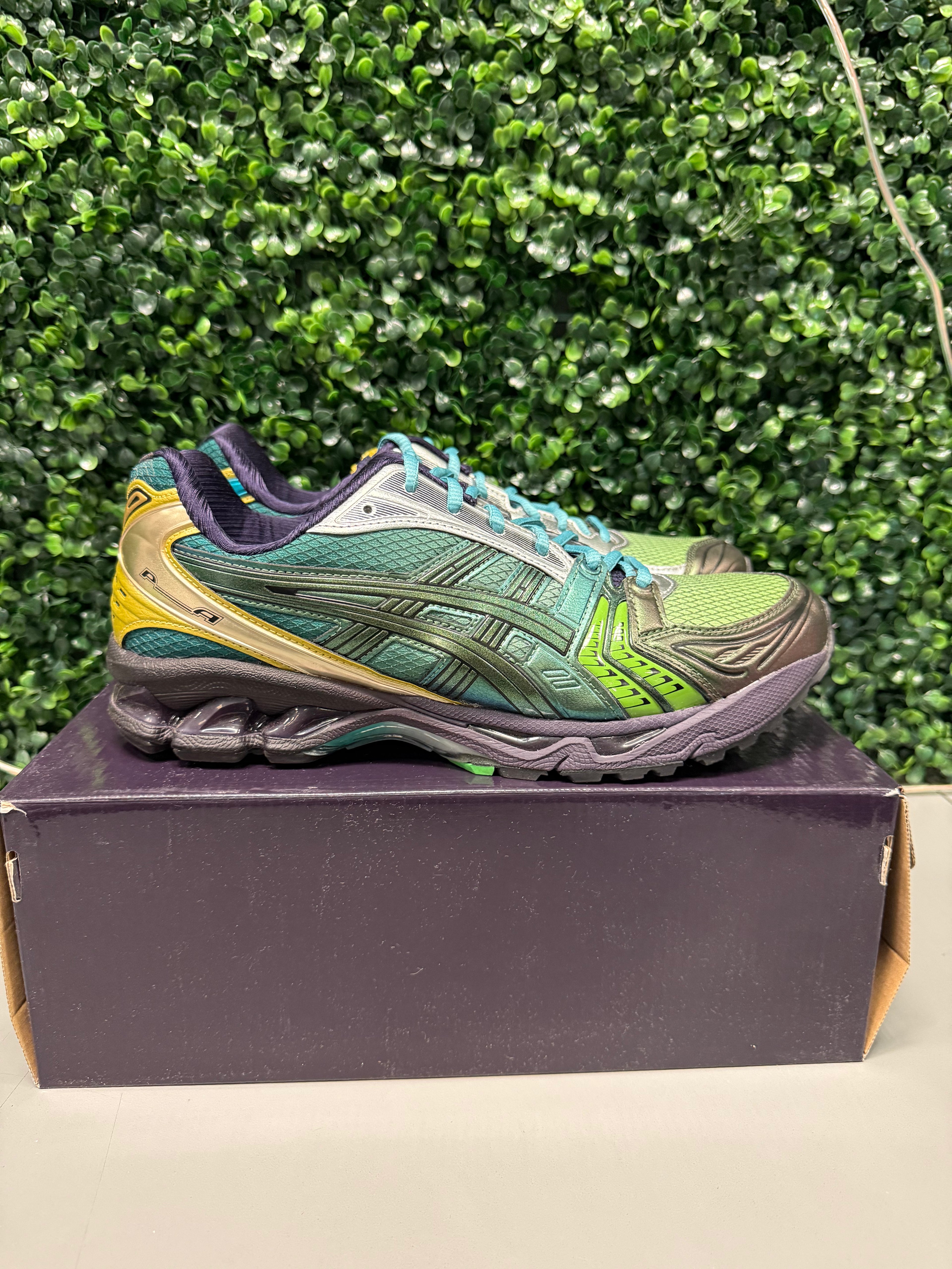 ASICS Gel-Kayano 14 P.Andrade "Gradiation Green" Size 10.5 Preowned