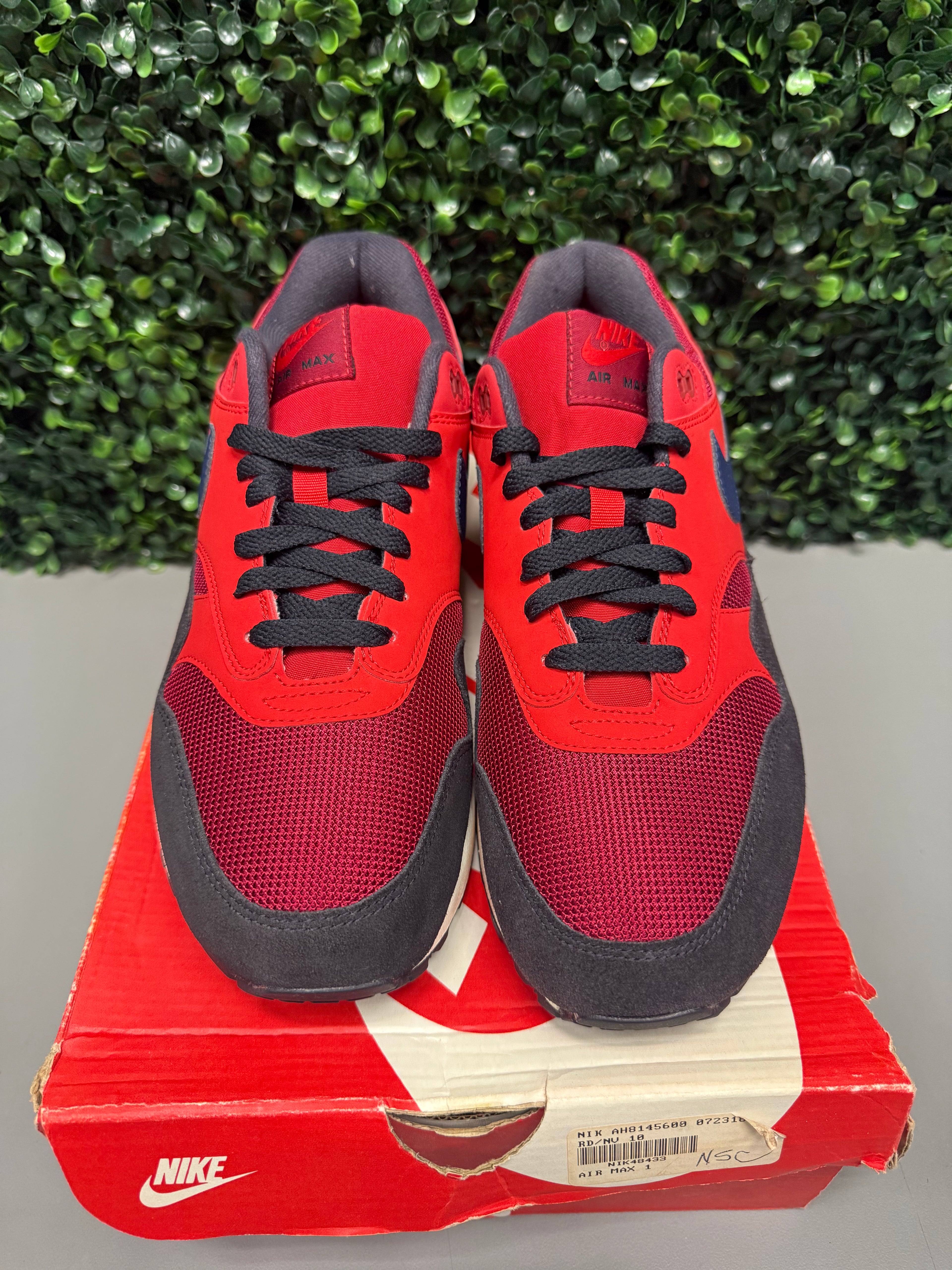 Nike Air Max 1 "Red Crush" Size 10 Preowned