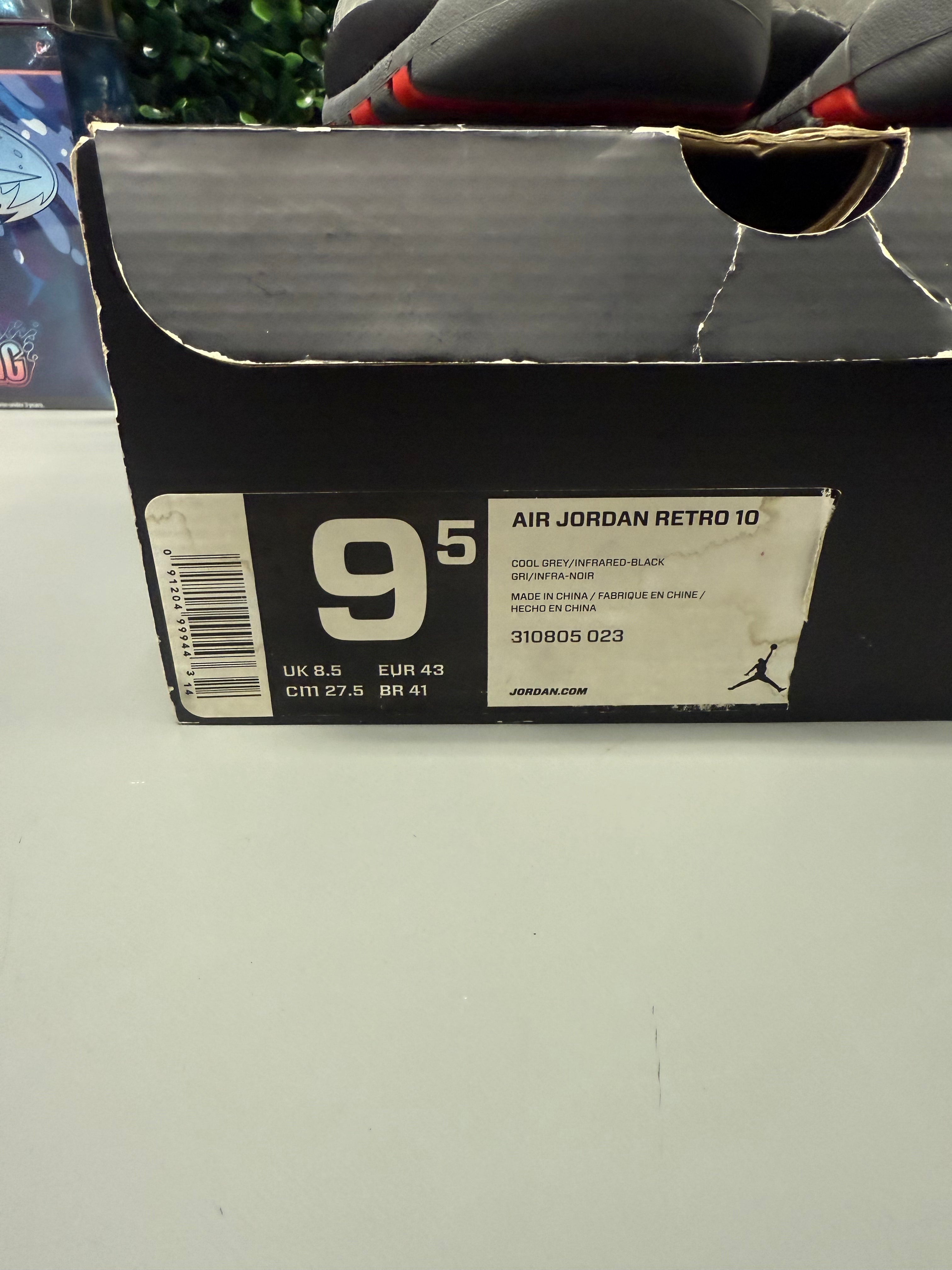 Jordan 10 “Cool Grey 2014” Size 9.5 Preowned