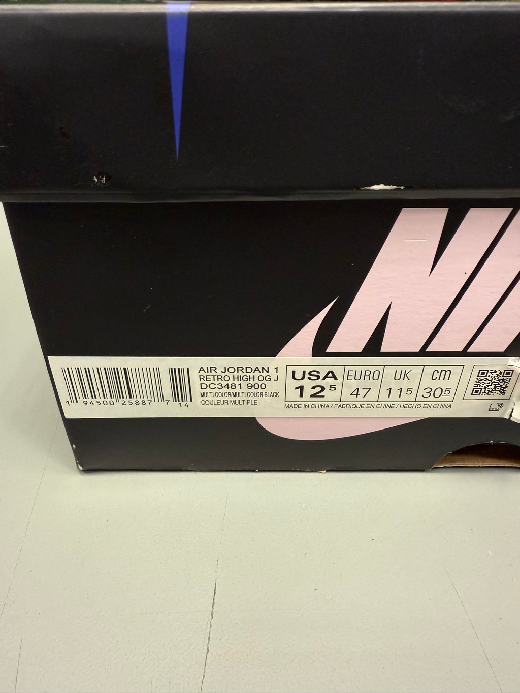 Jordan 1 High “J Balvin” Size 12.5 Preowned