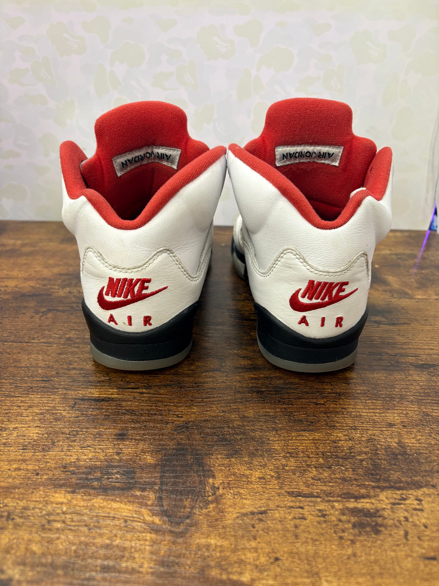 Jordan 5 “Fire Red” Size 4.5Y Preowned No Box