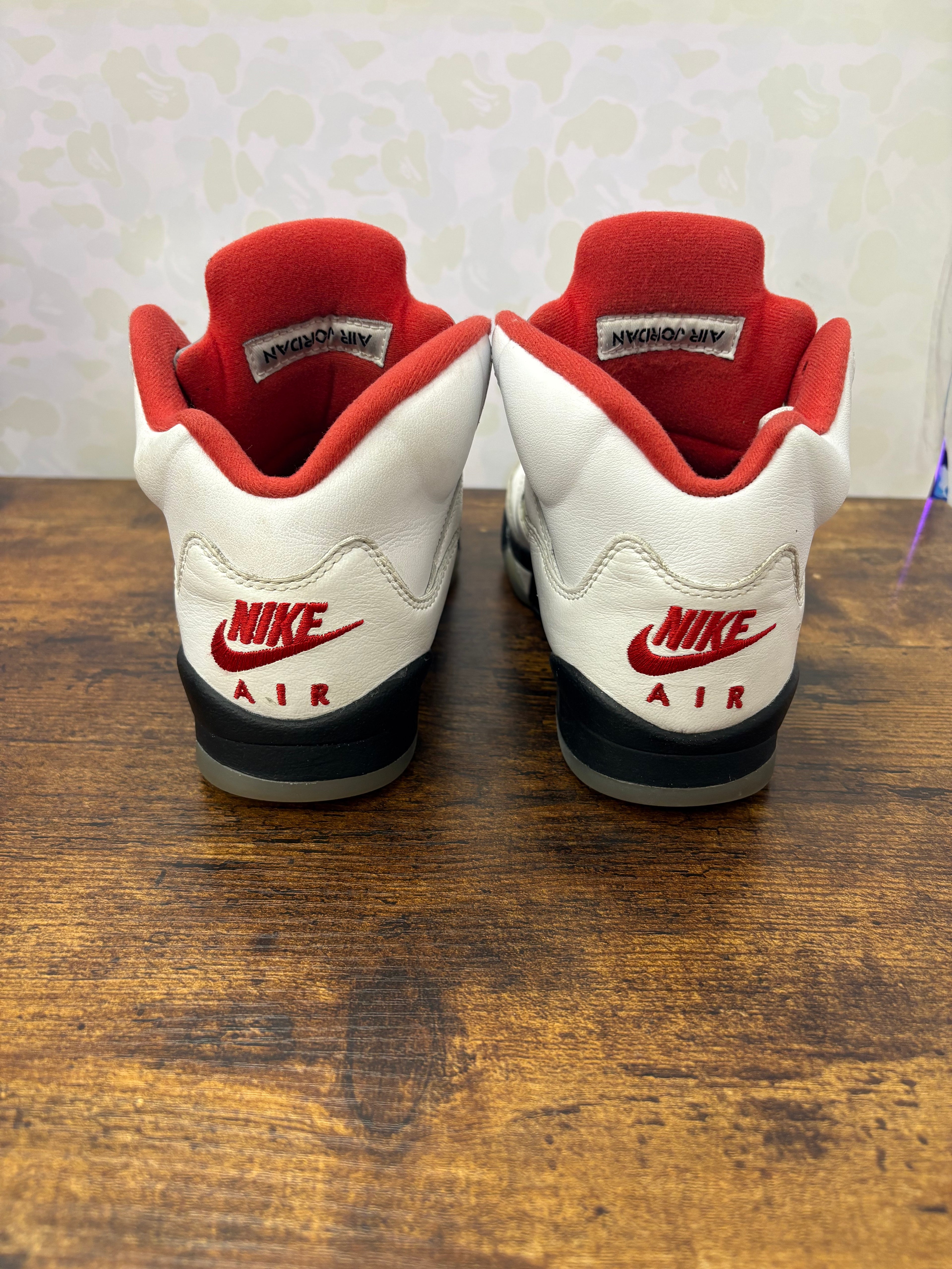 Jordan 5 “Fire Red” Size 4.5Y Preowned No Box