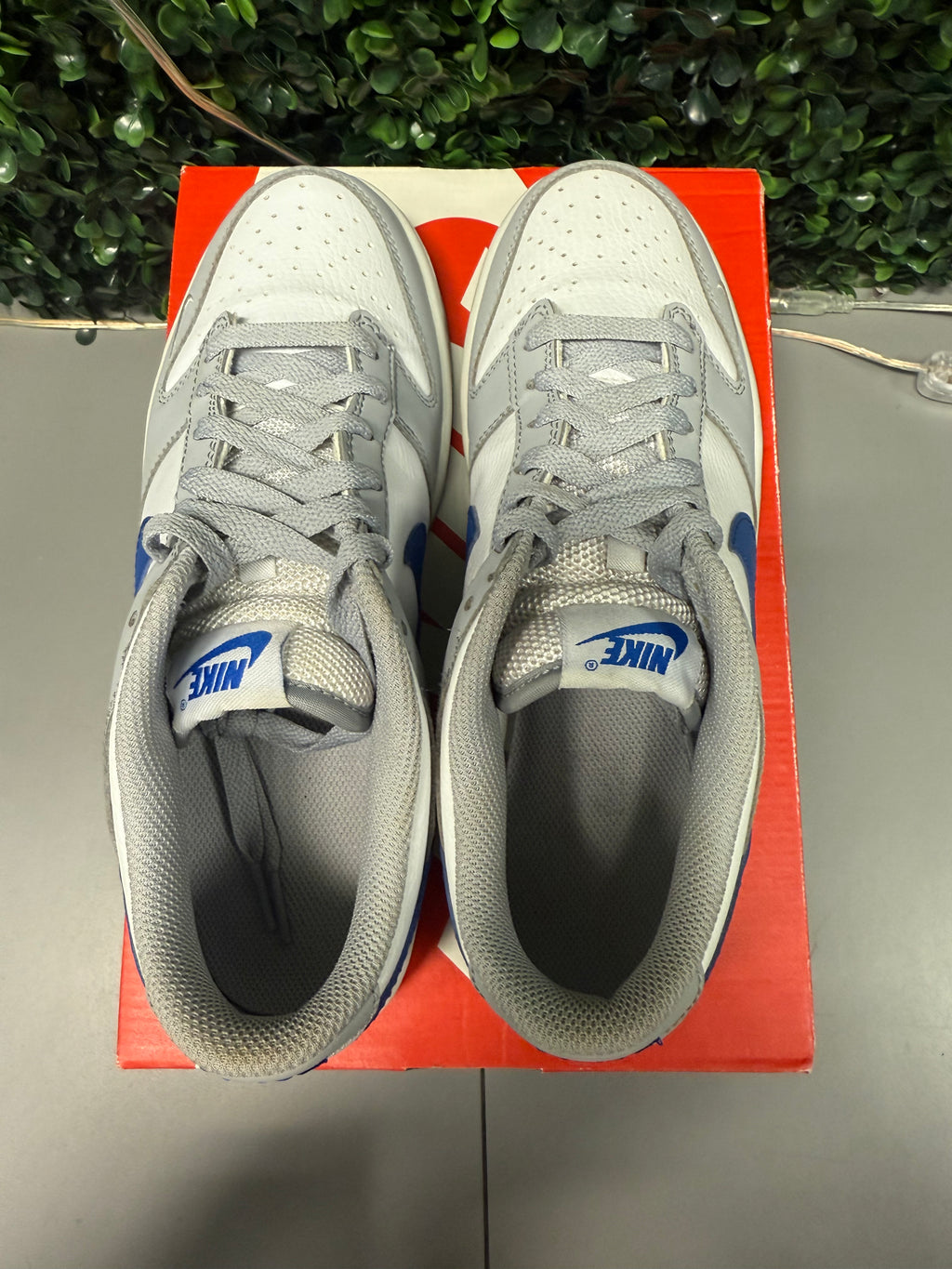 Nike Dunk Low "Wolf Grey Royal" Size 7Y / 8.5W Preowned